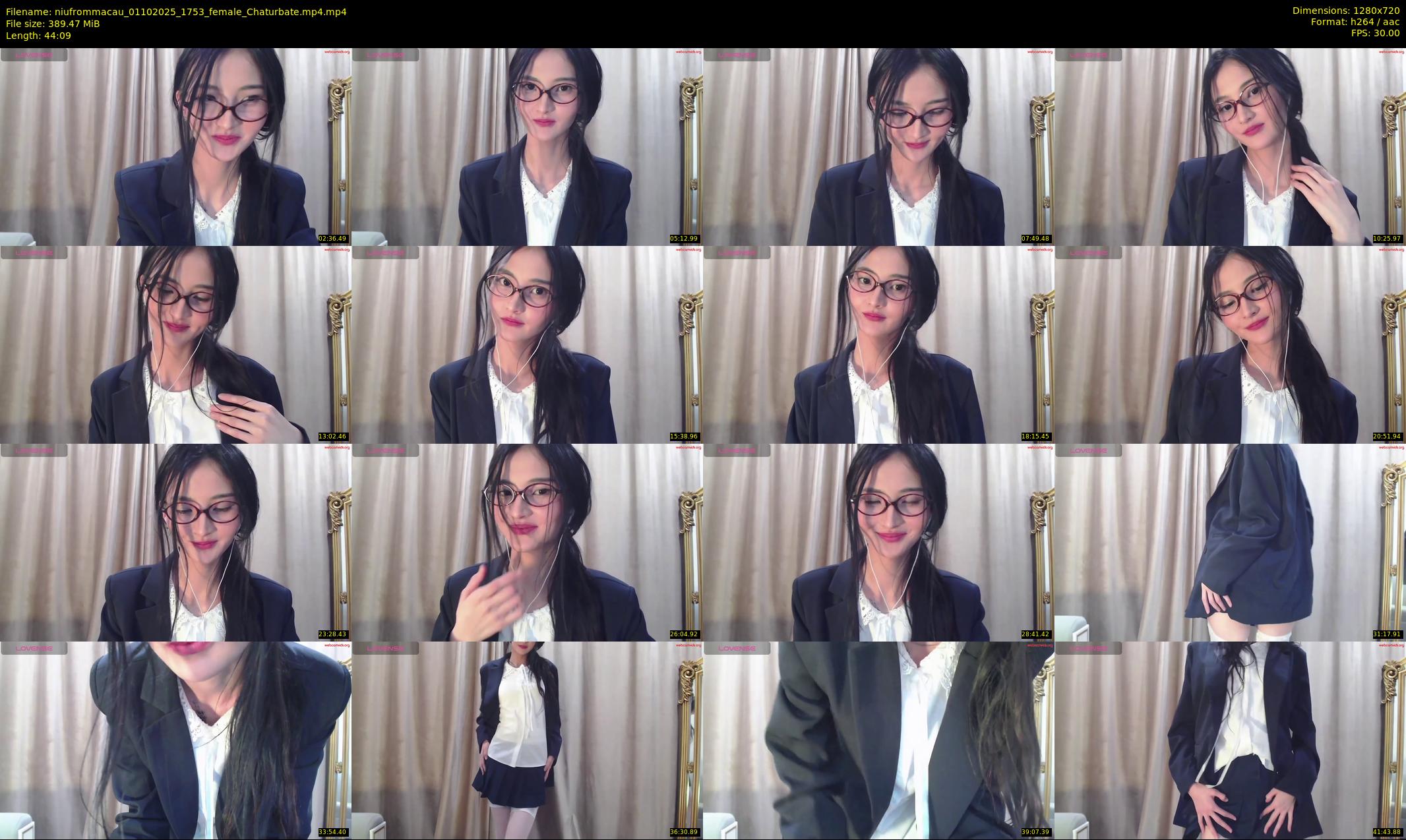 niufrommacau — 45 minute Chaturbate female cam show recording, 720p, Oct 1, 2025