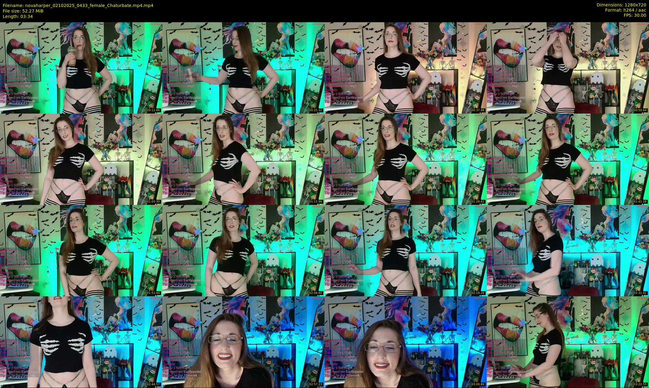 novaharper — 4 minute Chaturbate female cam show recording, 720p, Oct 2, 2025