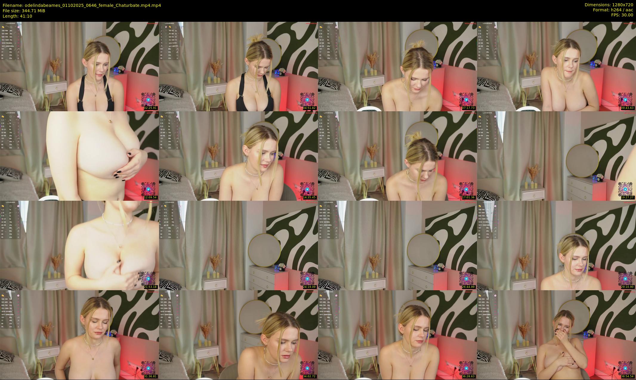 odelindabeames — 42 minute Chaturbate female cam show recording, 720p, Oct 1, 2025