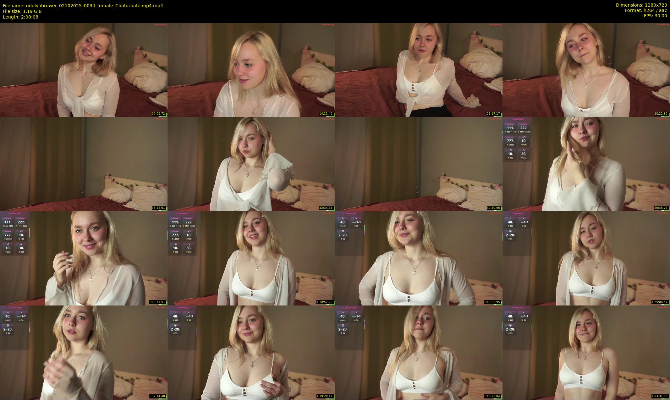 odelynbrower — 121 minute Chaturbate female cam show recording, 720p, Oct 2, 2025