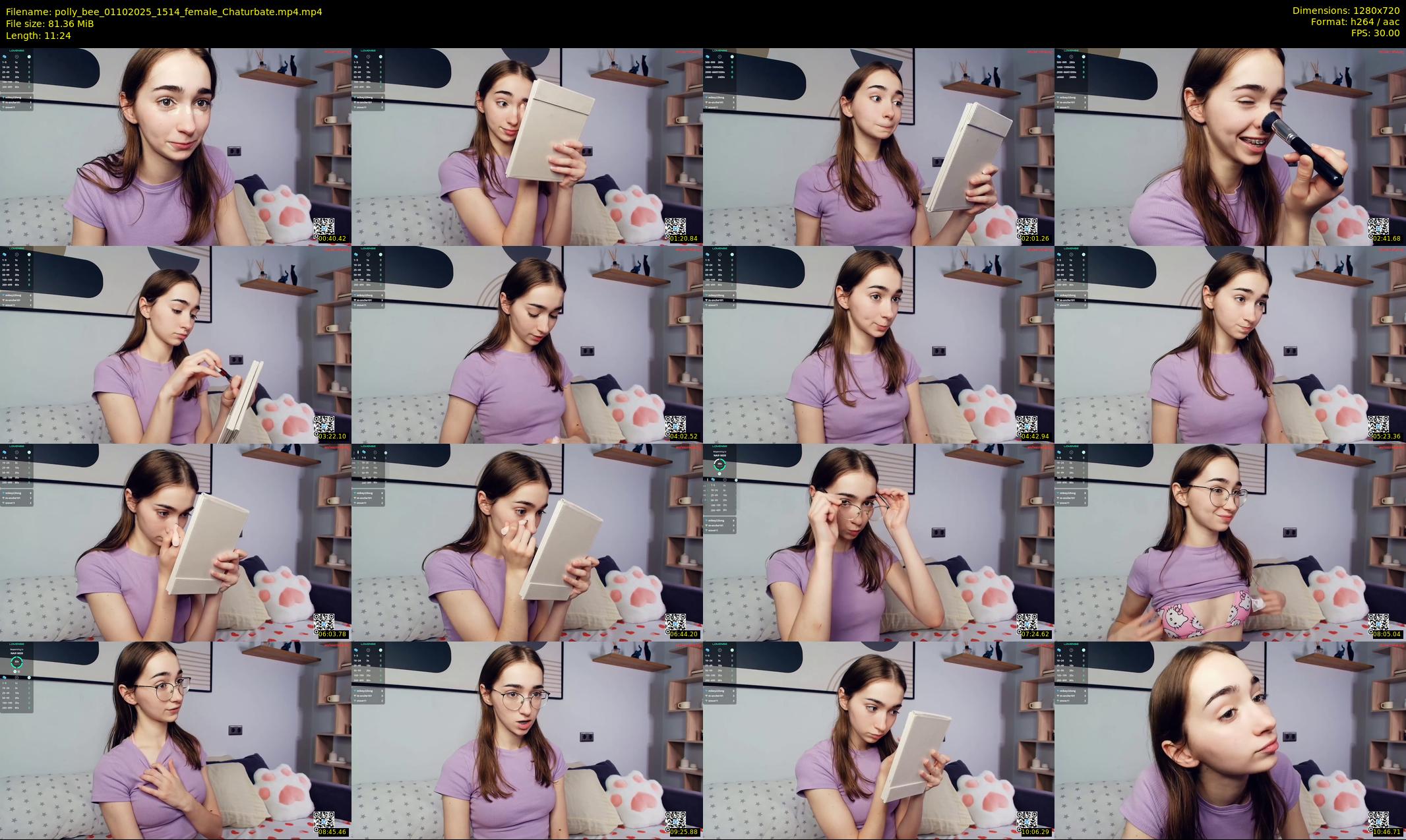 polly_bee — 12 minute Chaturbate female cam show recording, 720p, Oct 1, 2025