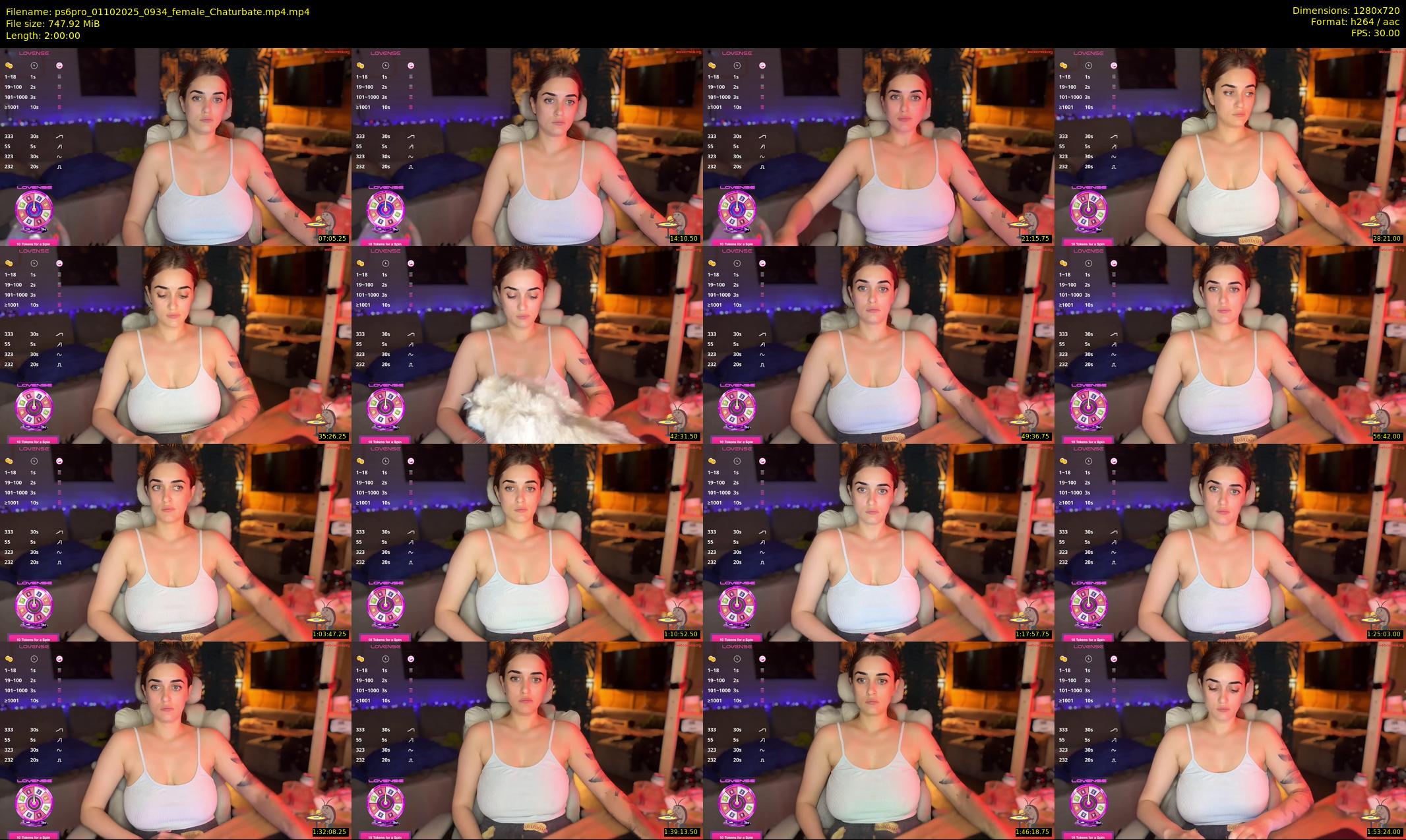 ps6pro — 120 minute Chaturbate female cam show recording, 720p, Oct 1, 2025