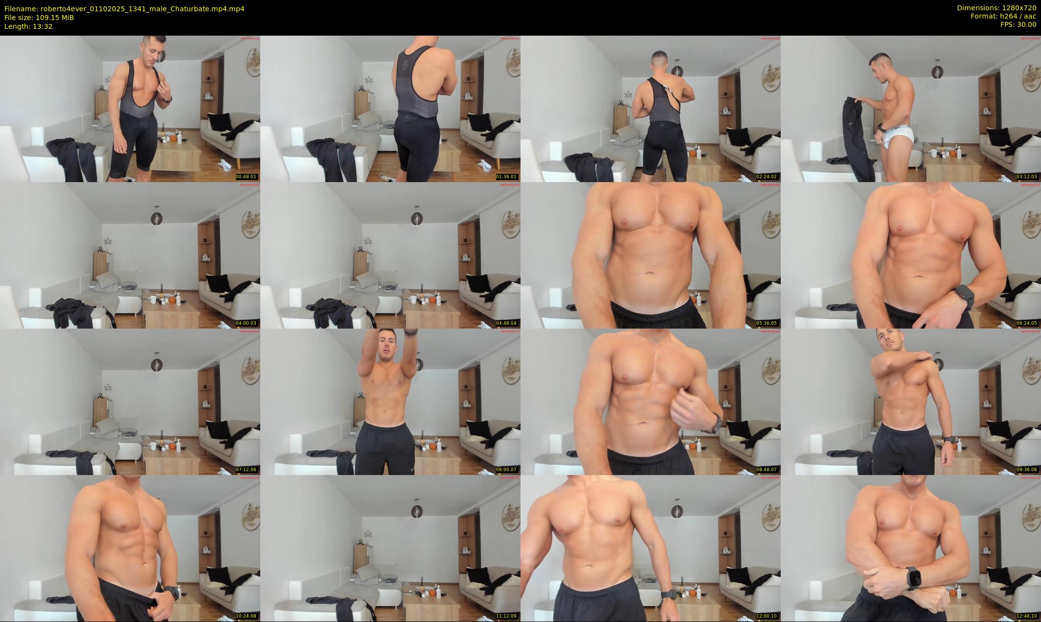 roberto4ever — 14 minute Chaturbate male cam show recording, 720p, Oct 1, 2025