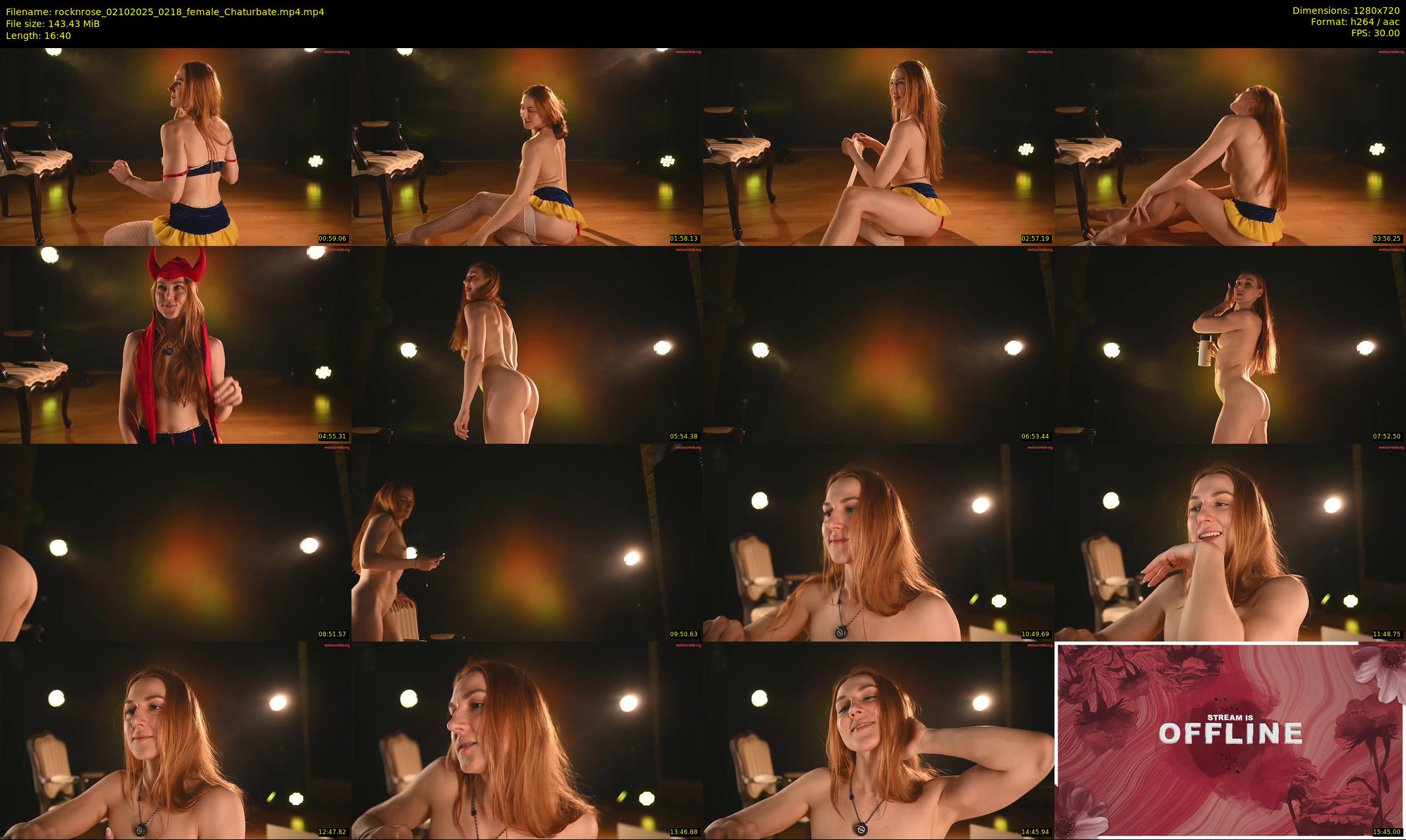 rocknrose — 17 minute Chaturbate female cam show recording, 720p, Oct 2, 2025