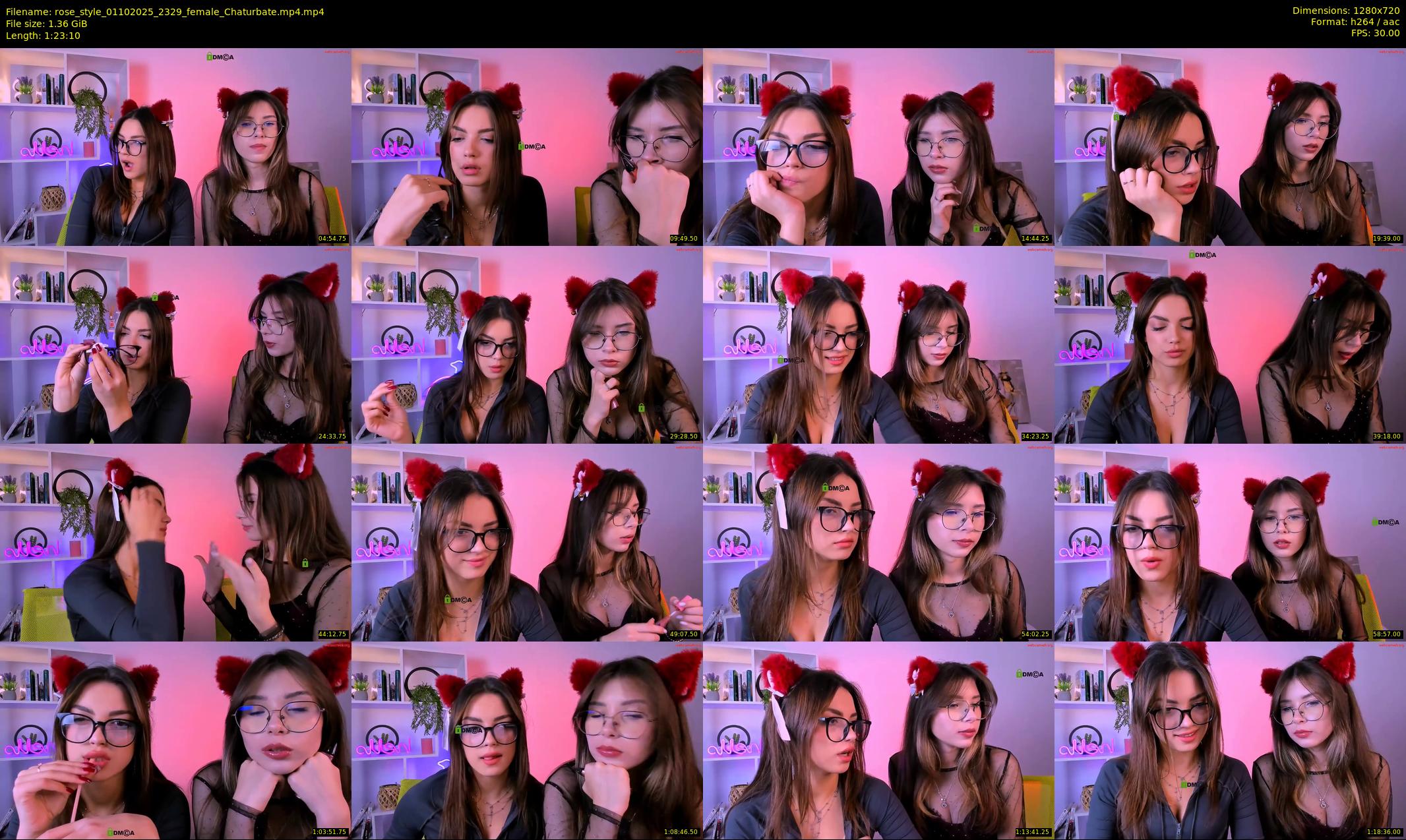 rose_style — 84 minute Chaturbate couple cam show recording, 720p, Oct 1, 2025