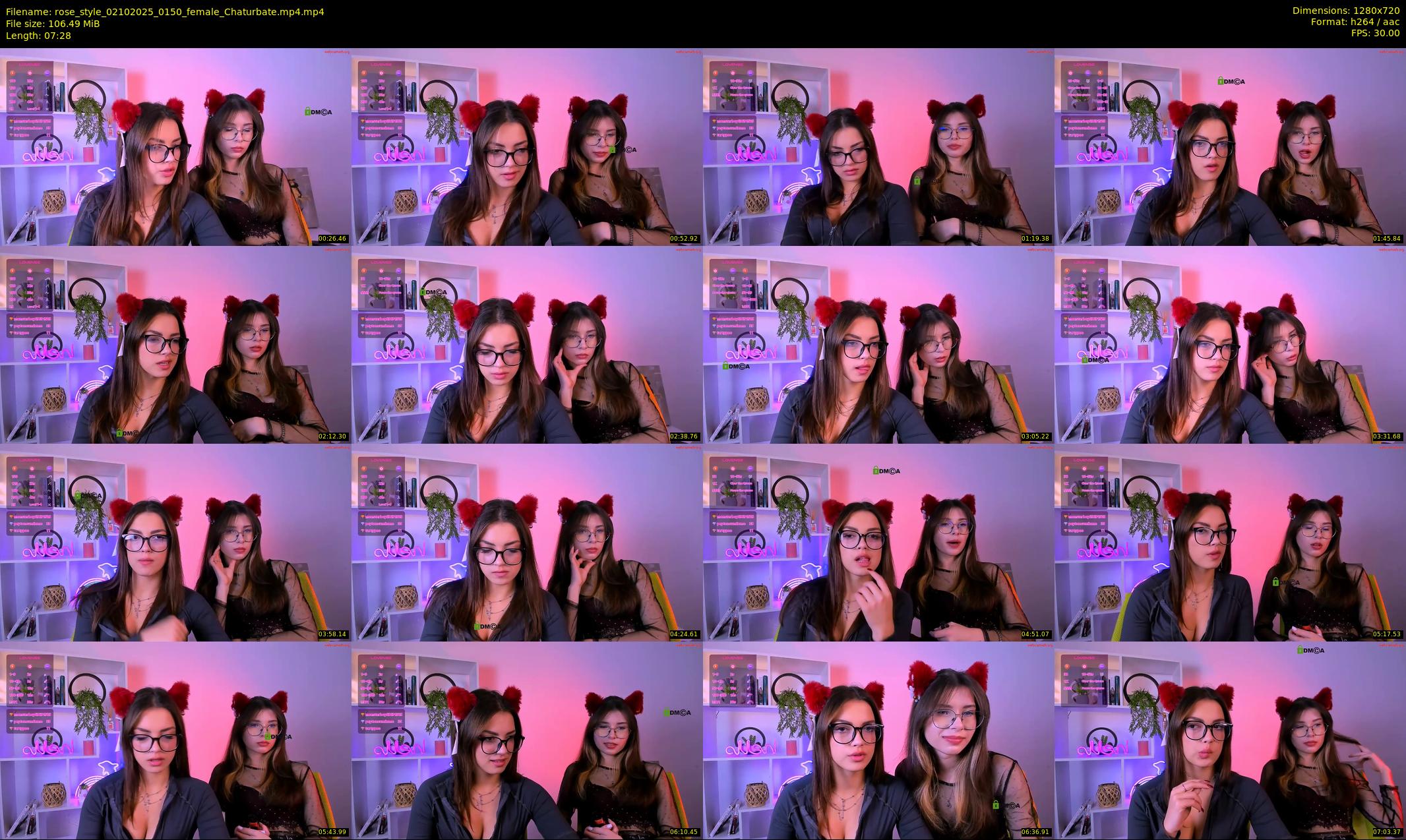 rose_style — 8 minute Chaturbate couple cam show recording, 720p, Oct 2, 2025