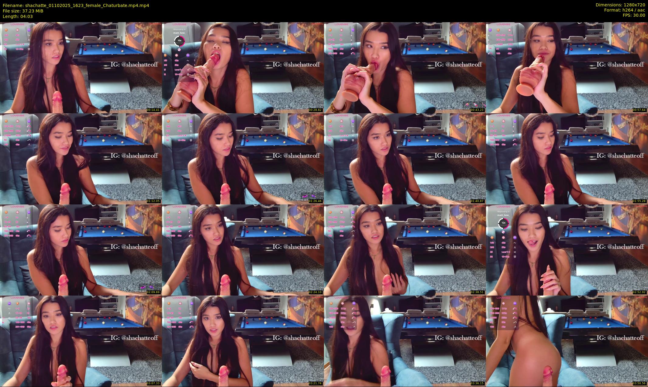 shachatte — 5 minute Chaturbate couple cam show recording, 720p, Oct 1, 2025