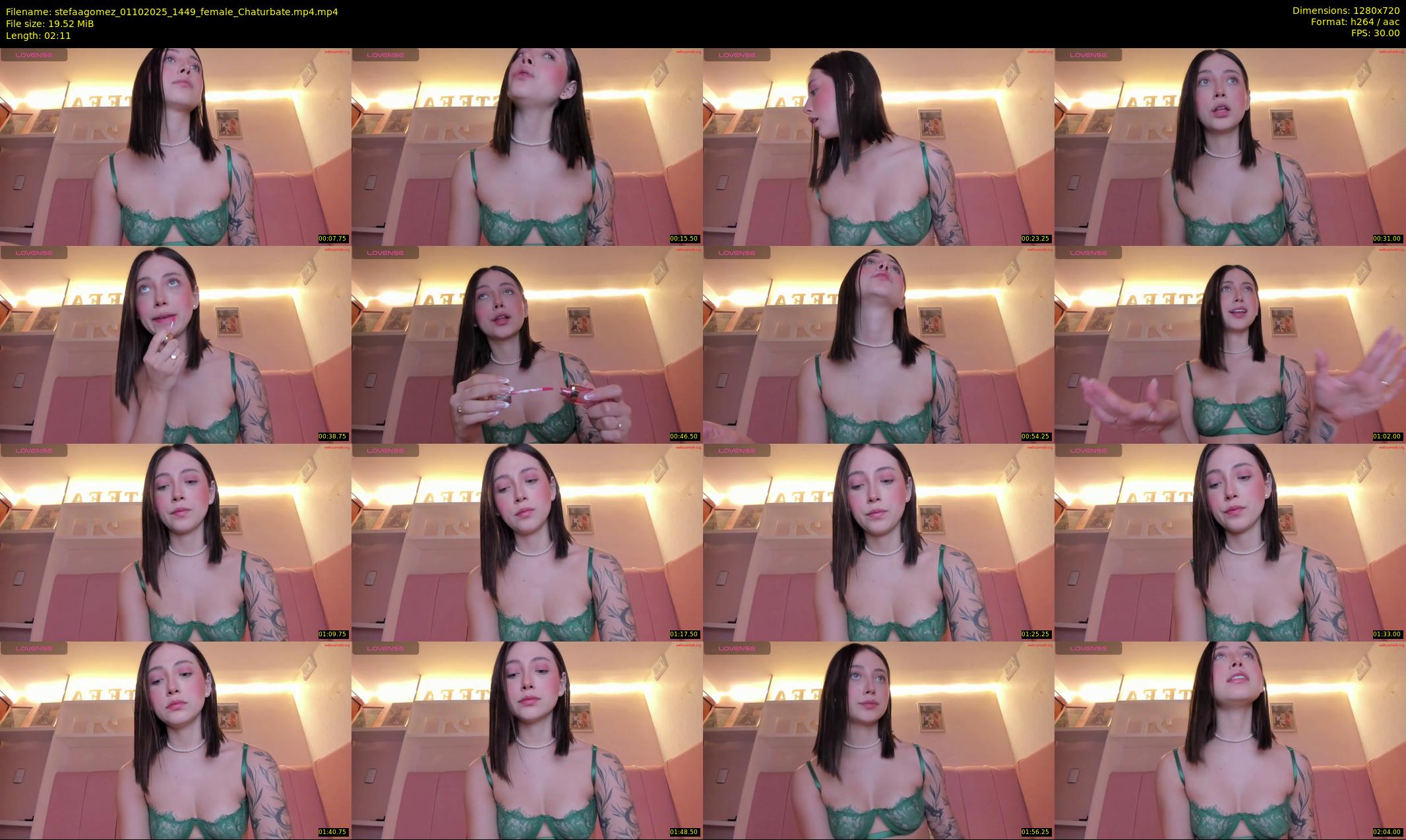 stefaagomez — 3 minute Chaturbate female cam show recording, 720p, Oct 1, 2025