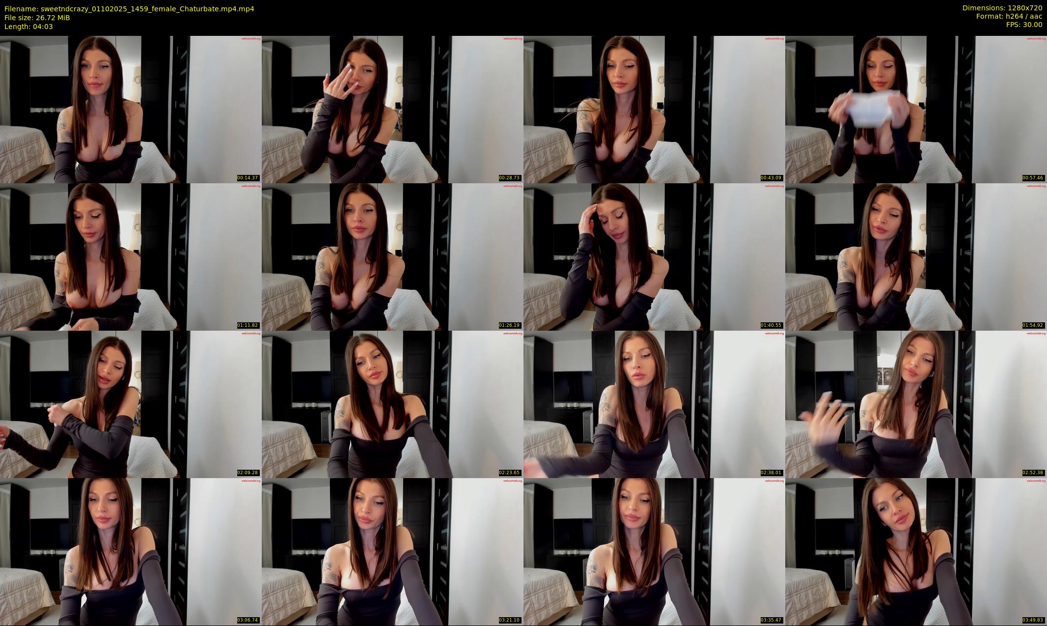 sweetndcrazy — 5 minute Chaturbate female cam show recording, 720p, Oct 1, 2025