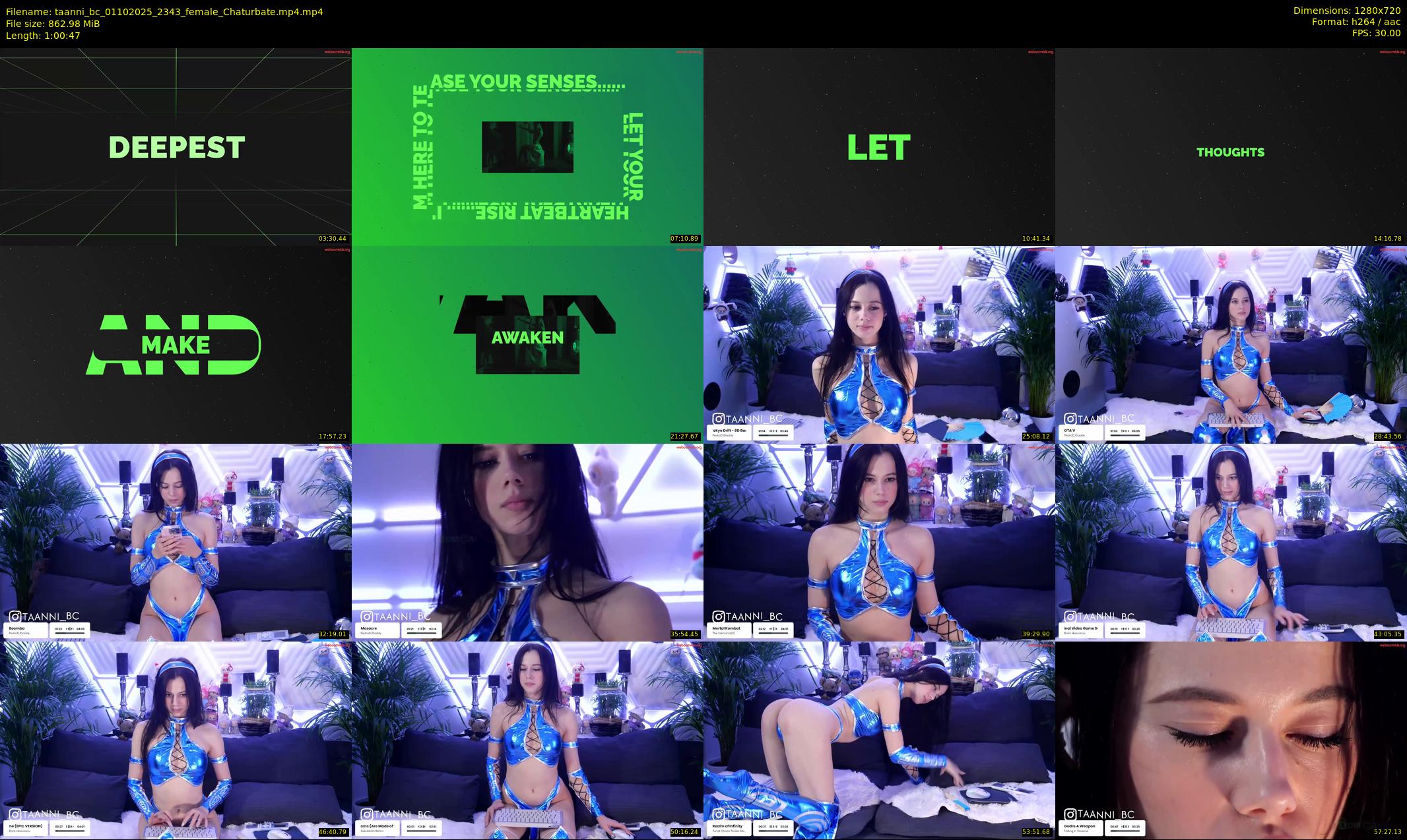 taanni_bc — 61 minute Chaturbate female cam show recording, 720p, Oct 1, 2025
