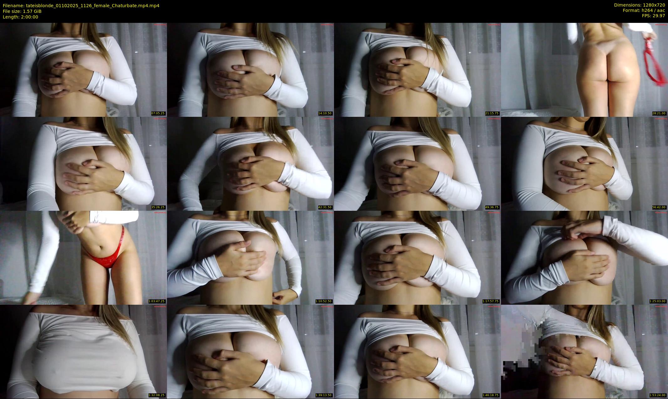 tateisblonde — 120 minute Chaturbate female cam show recording, 720p, Oct 1, 2025