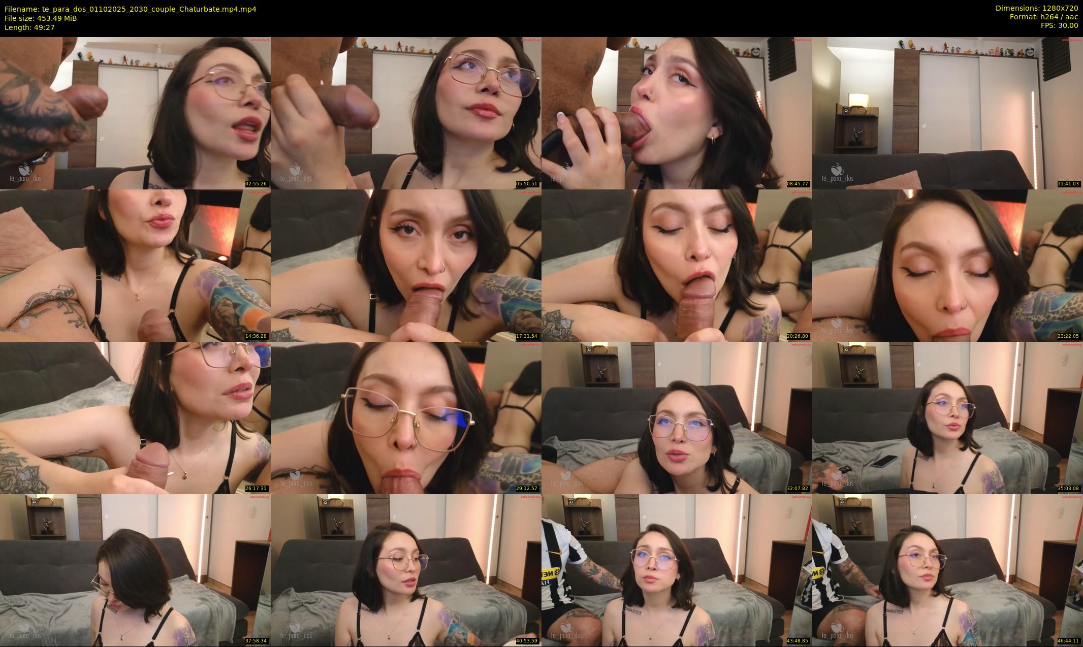 te_para_dos — 50 minute Chaturbate couple cam show recording, 720p, Oct 1, 2025