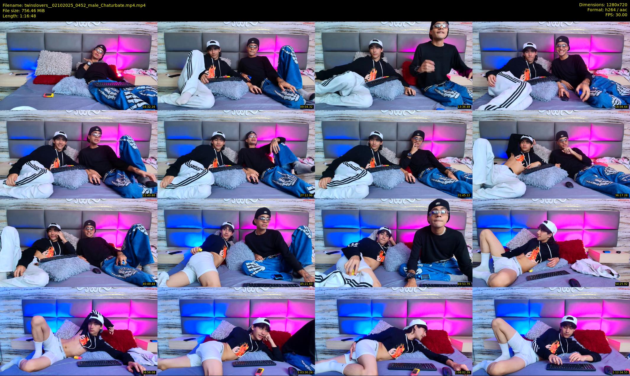 twinslovers_ — 77 minute Chaturbate couple cam show recording, 720p, Oct 2, 2025