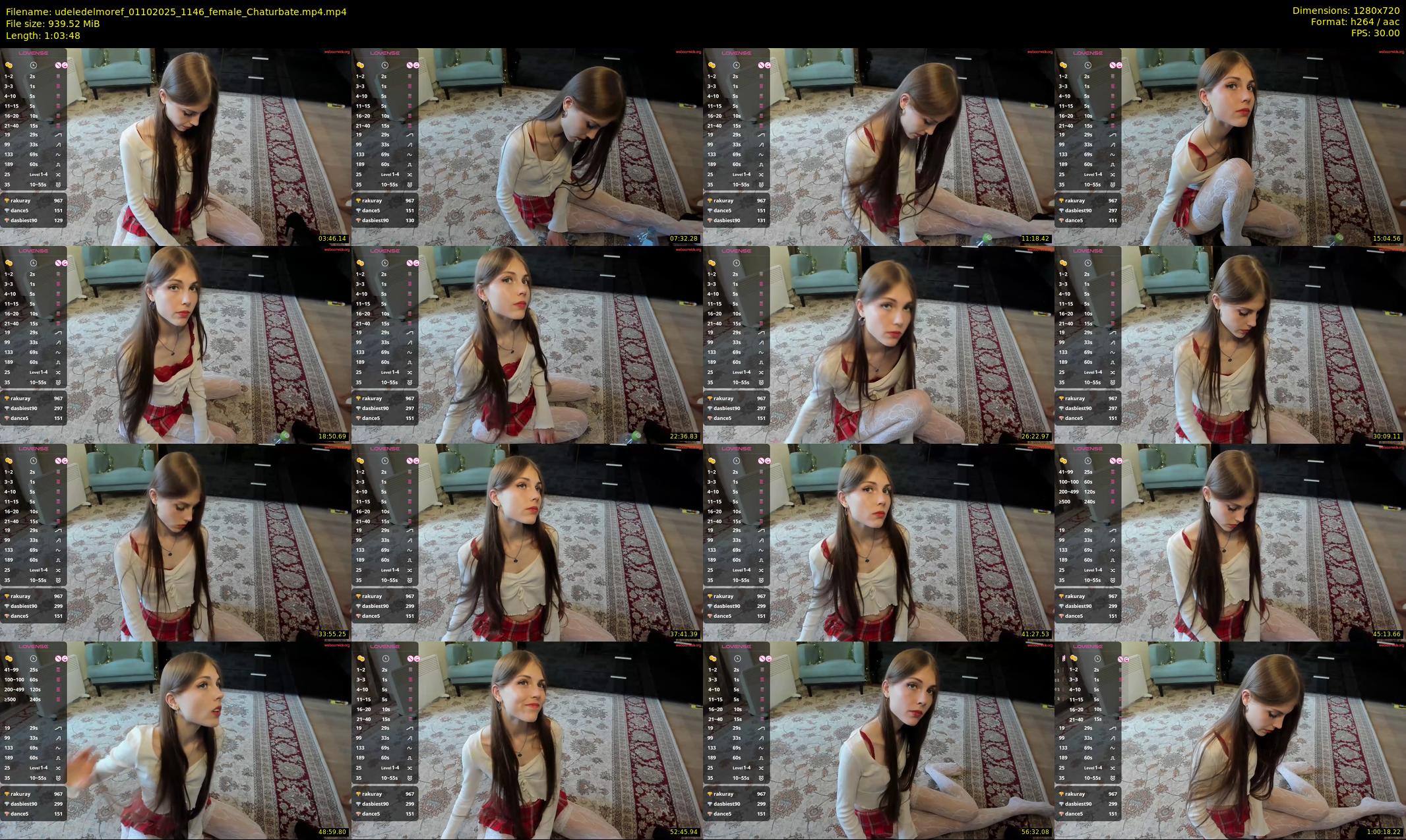udeledelmoref — 64 minute Chaturbate female cam show recording, 720p, Oct 1, 2025