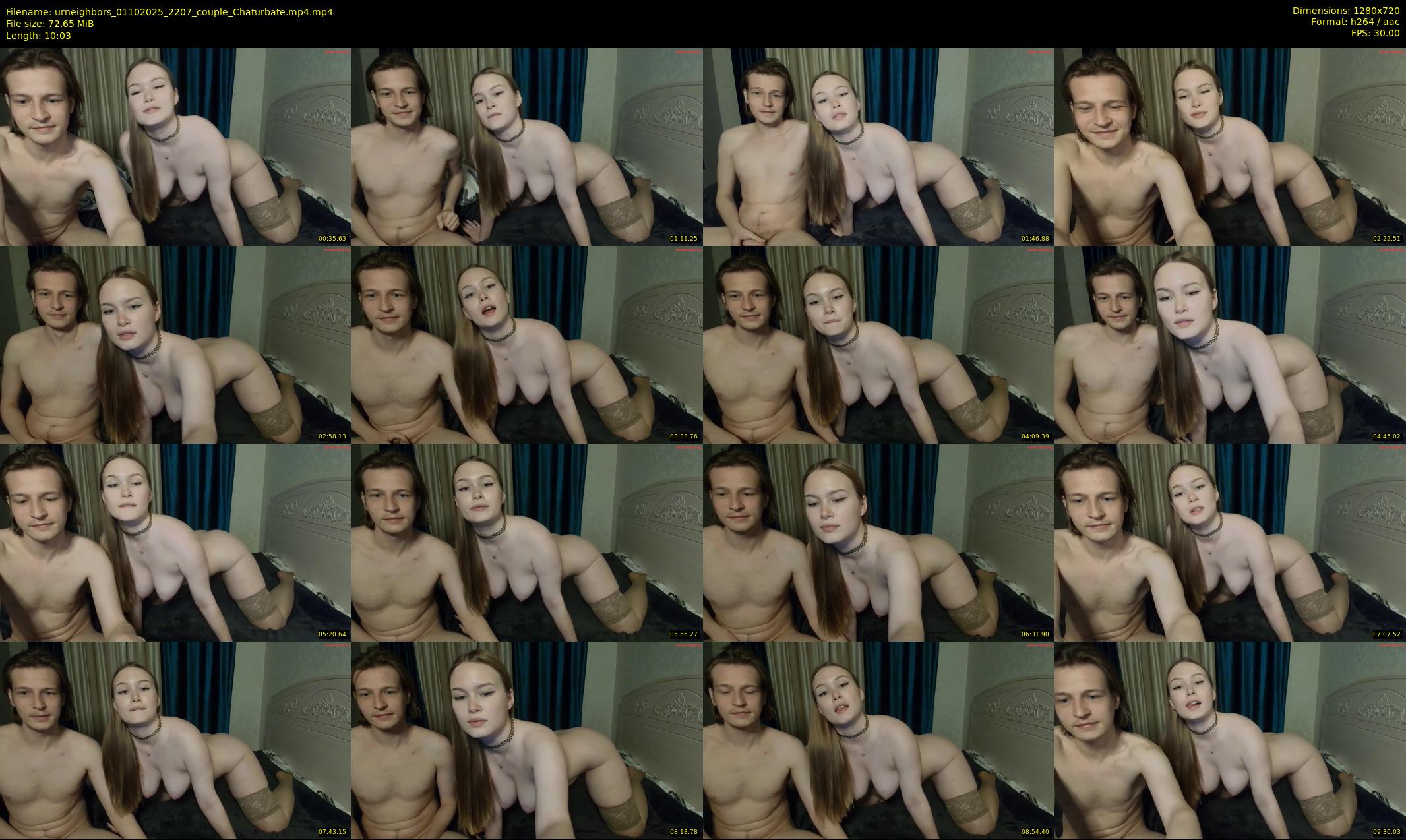 urneighbors — 11 minute Chaturbate couple cam show recording, 720p, Oct 1, 2025
