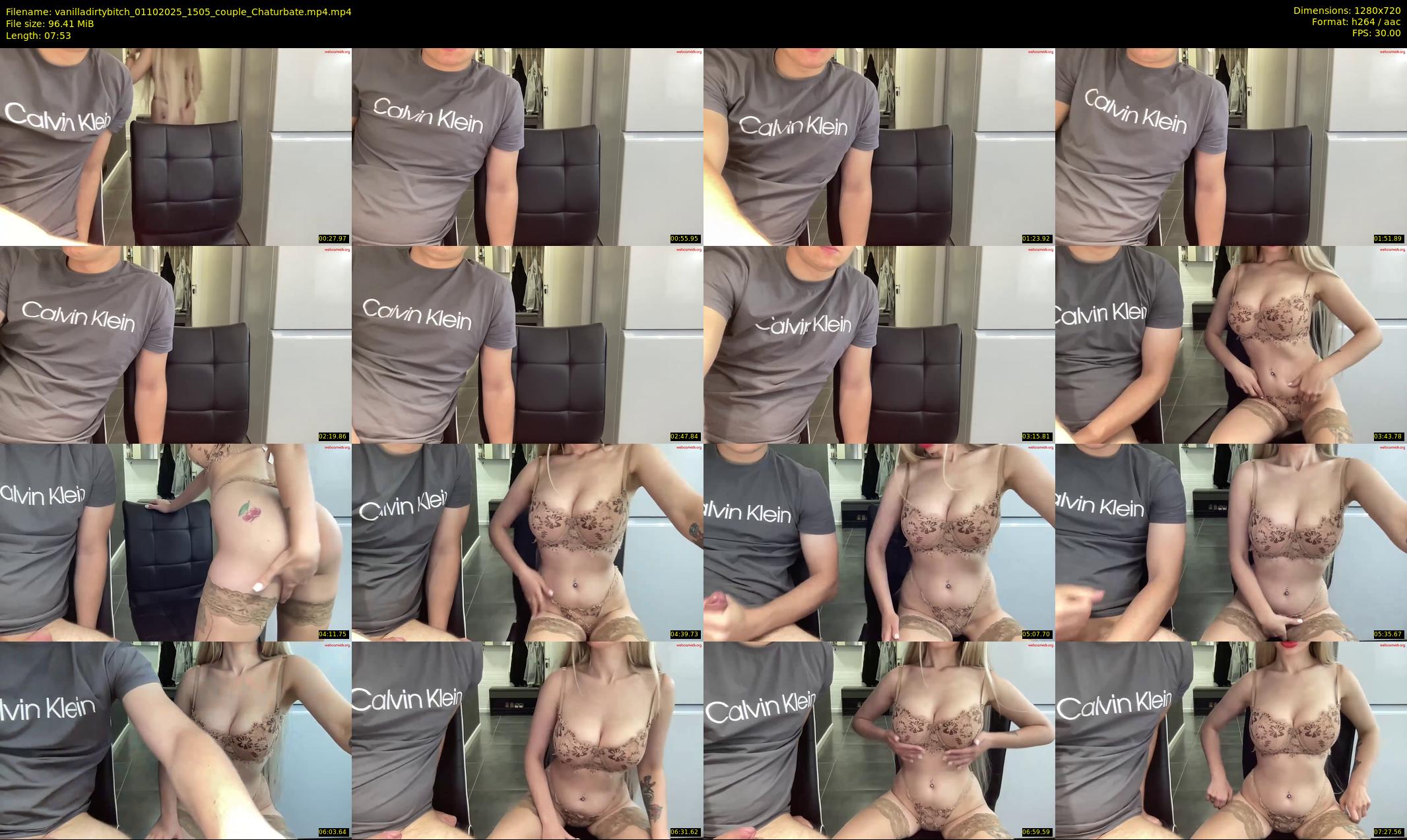 vanilladirtybitch — 8 minute Chaturbate couple cam show recording, 720p, Oct 1, 2025