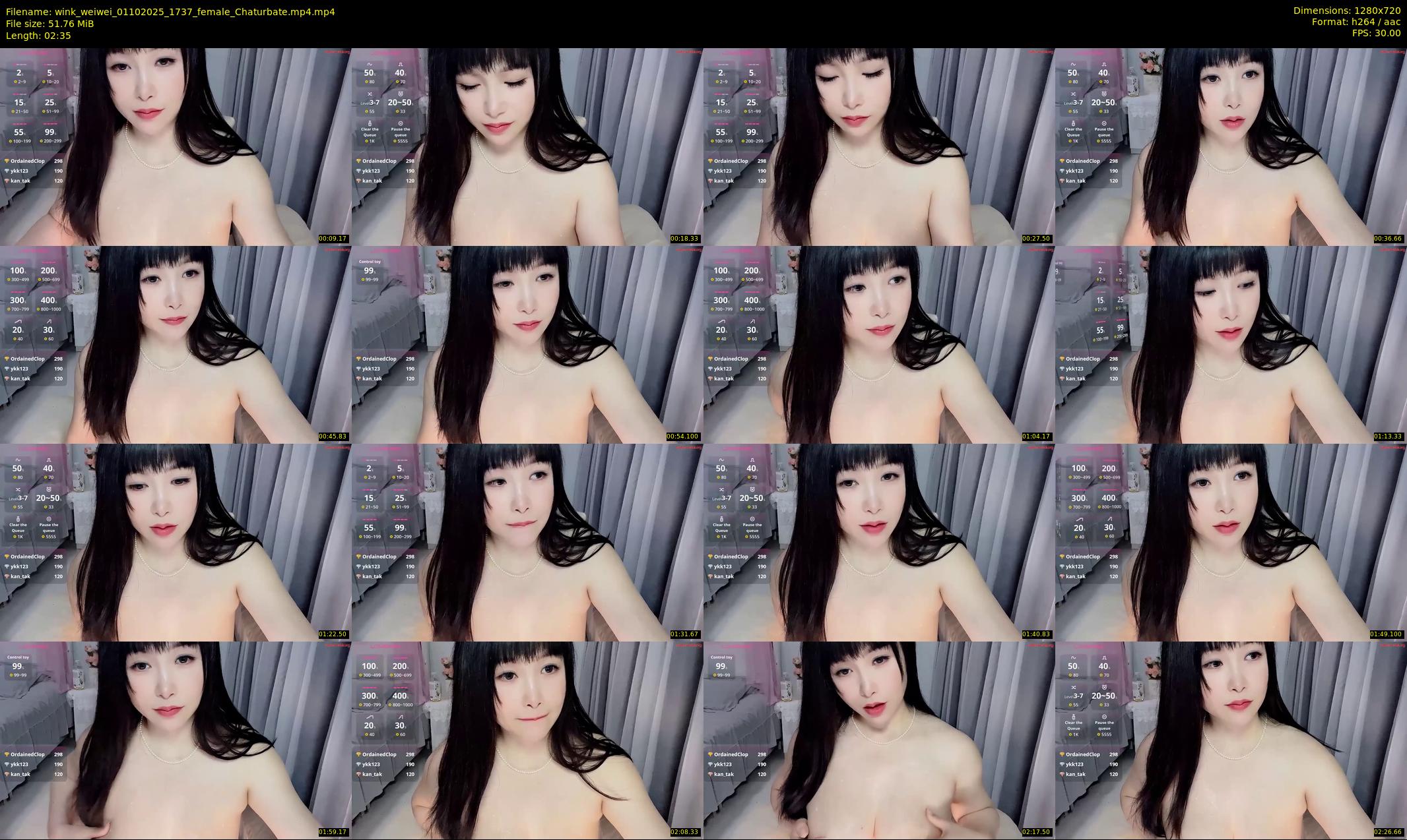 wink_weiwei — 3 minute Chaturbate female cam show recording, 720p, Oct 1, 2025