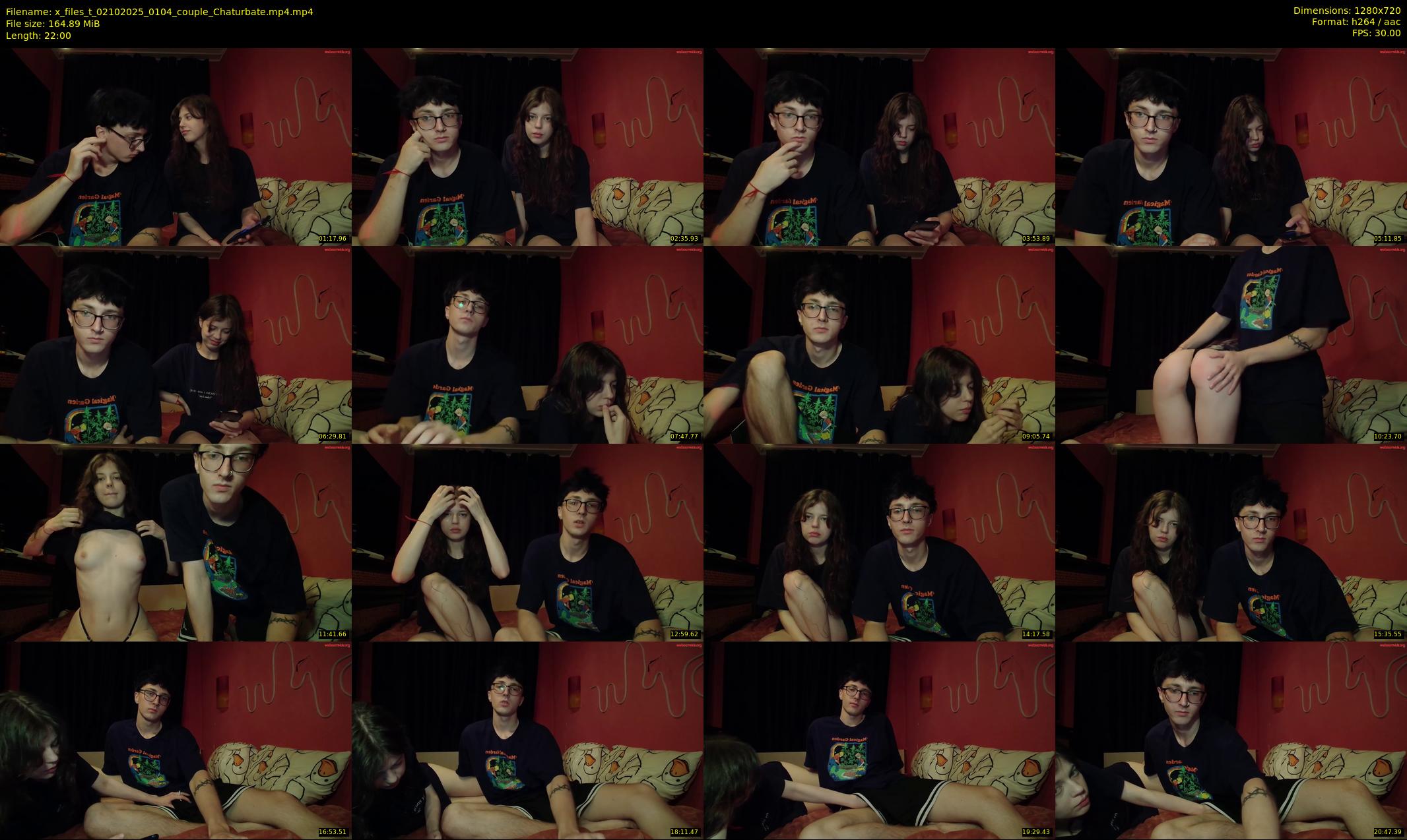 x_files_t — 22 minute Chaturbate couple cam show recording, 720p, Oct 2, 2025