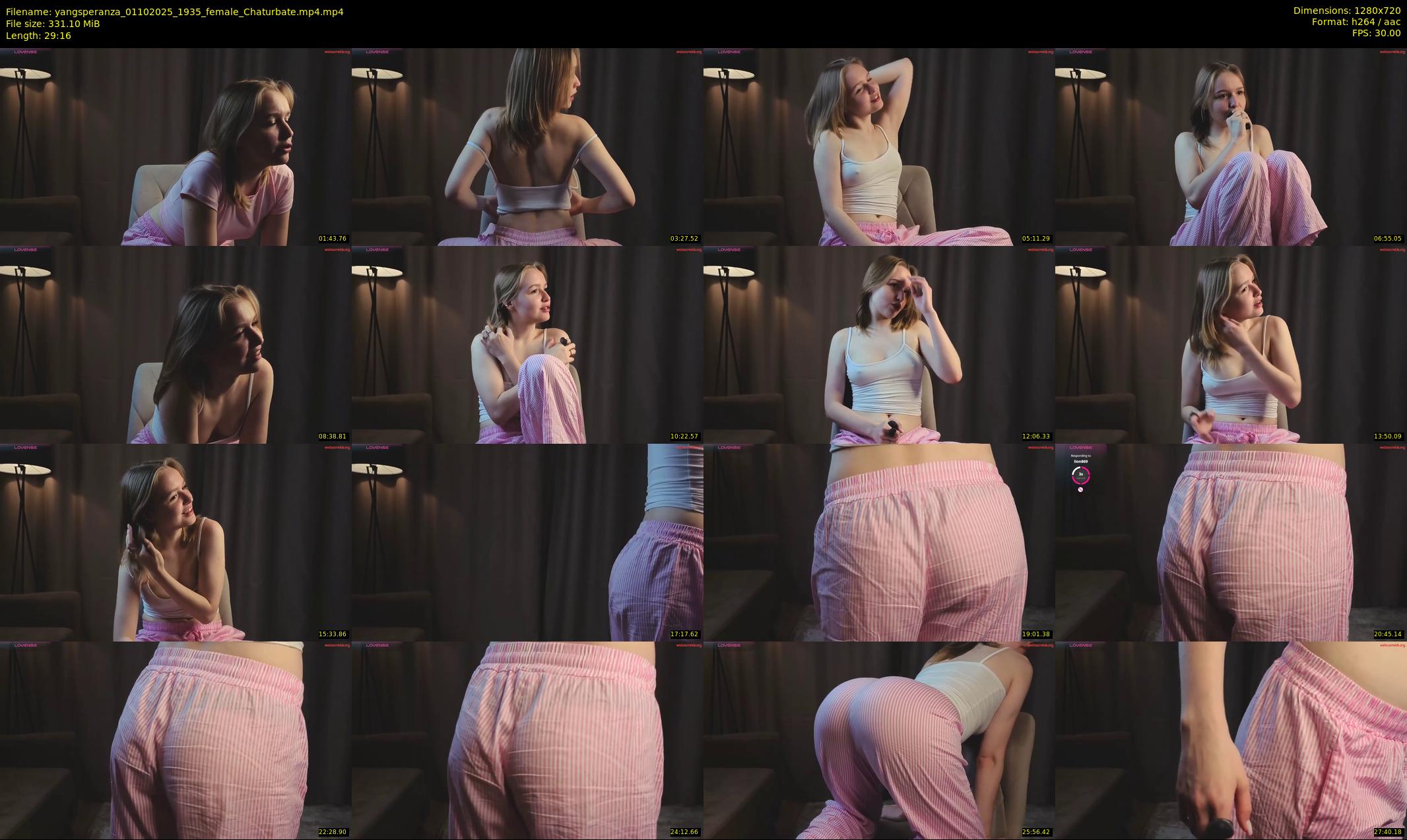 yangsperanza — 30 minute Chaturbate female cam show recording, 720p, Oct 1, 2025
