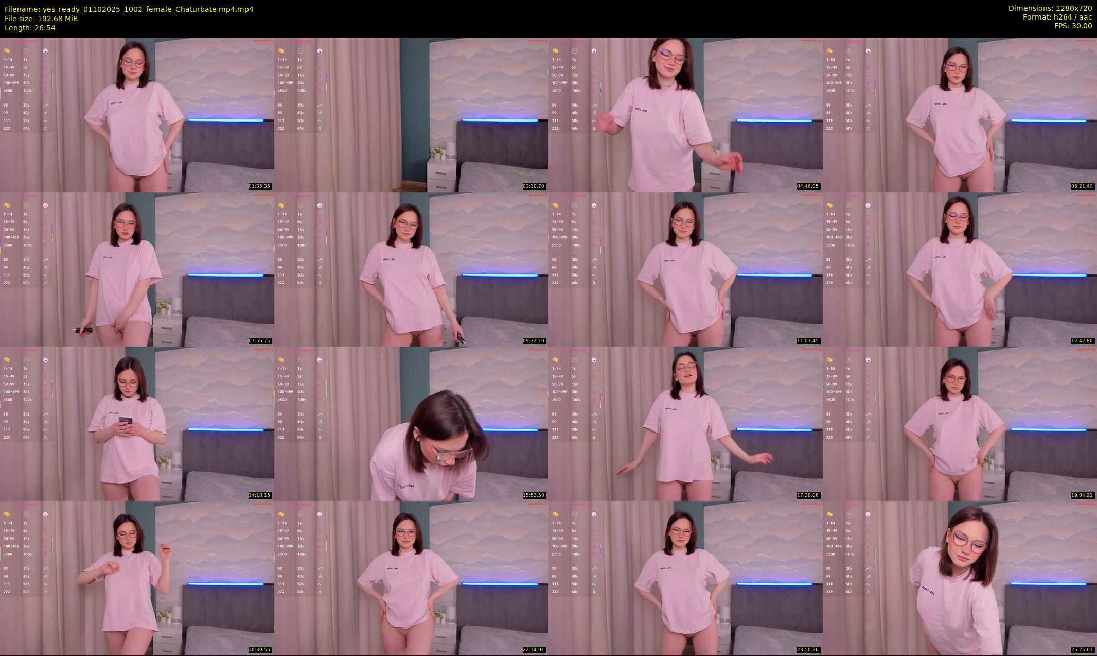 yes_ready — 27 minute Chaturbate female cam show recording, 720p, Oct 1, 2025