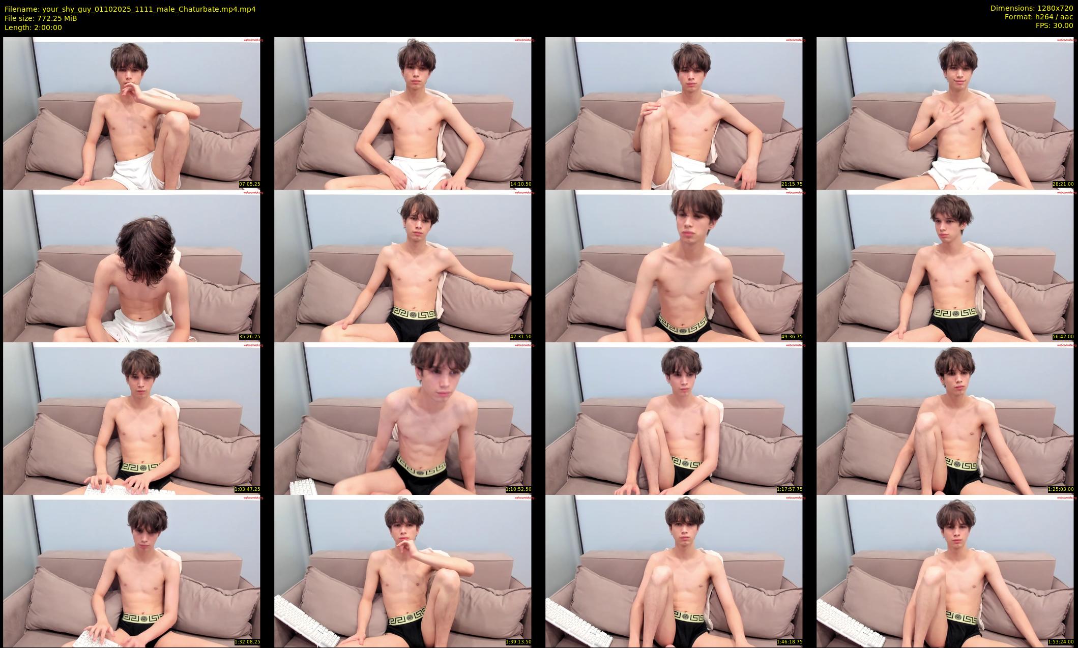 your_shy_guy — 120 minute Chaturbate male cam show recording, 720p, Oct 1, 2025