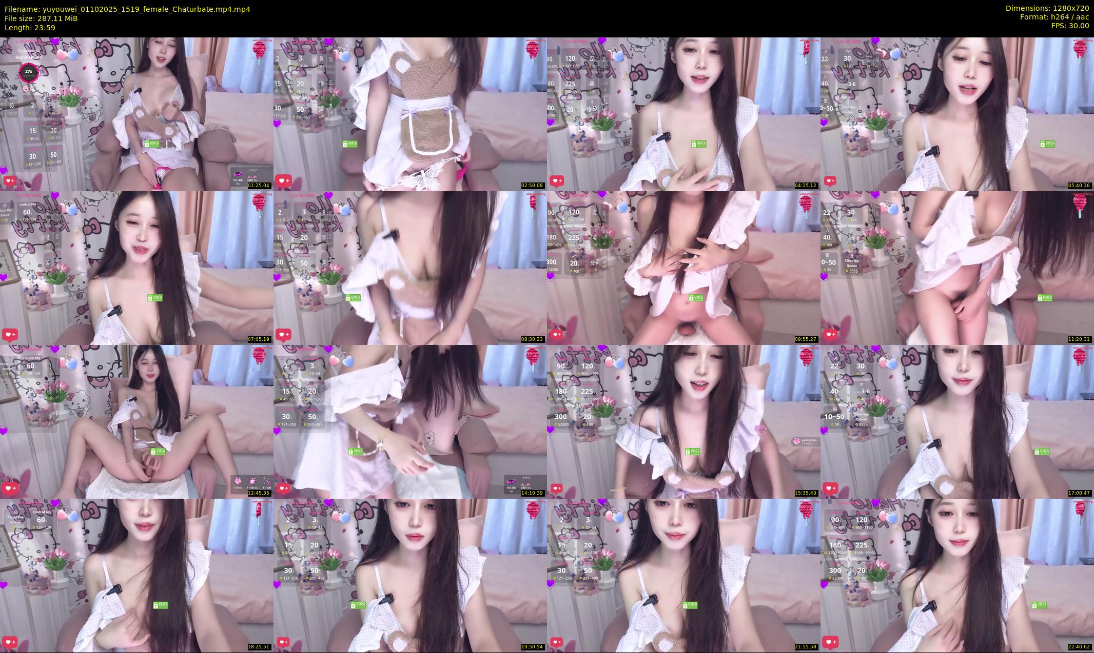 yuyouwei — 24 minute Chaturbate female cam show recording, 720p, Oct 1, 2025
