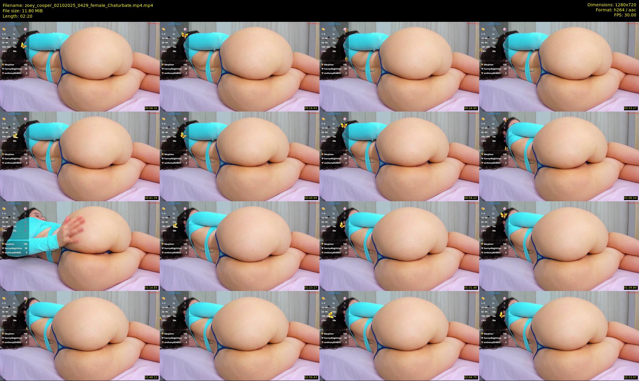 zoey_cooper — 3 minute Chaturbate female cam show recording, 720p, Oct 2, 2025