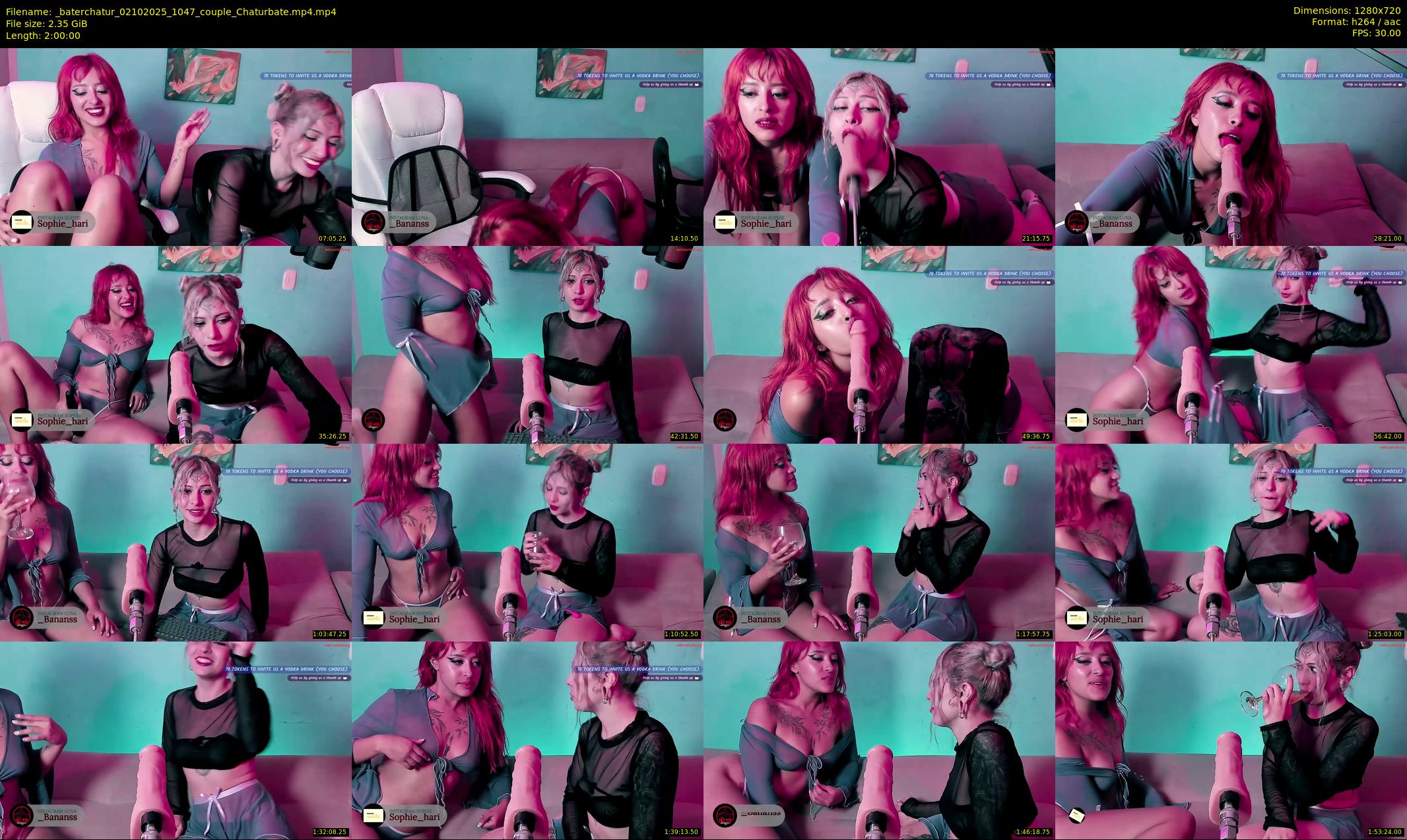 _baterchatur — 120 minute Chaturbate couple cam show recording, 720p, Oct 2, 2025