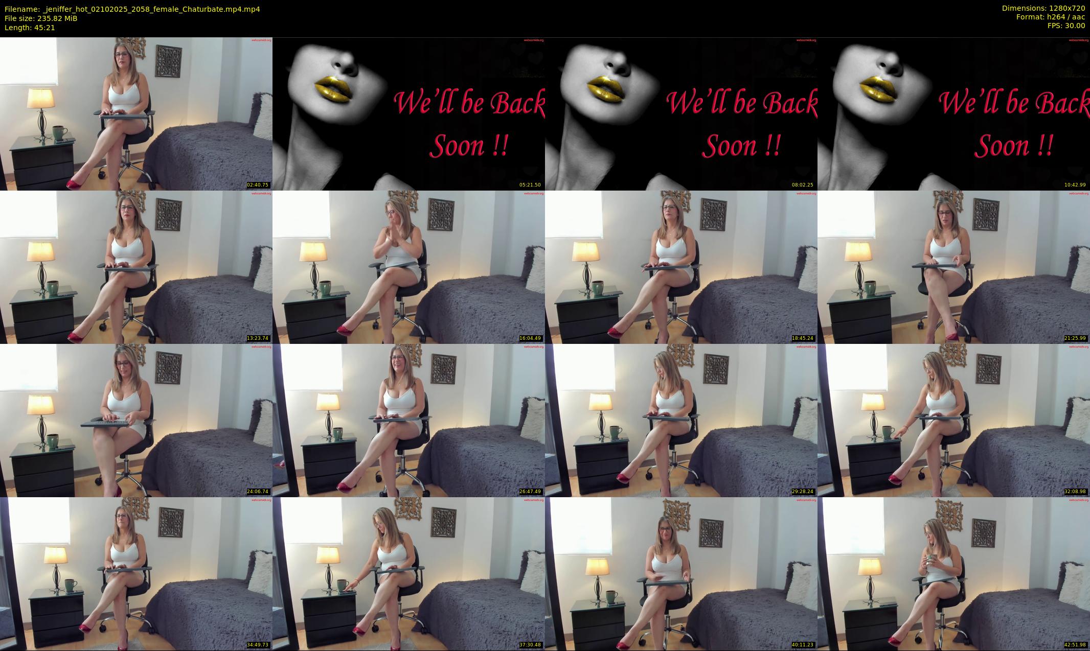 _jeniffer_hot — 46 minute Chaturbate female cam show recording, 720p, Oct 2, 2025