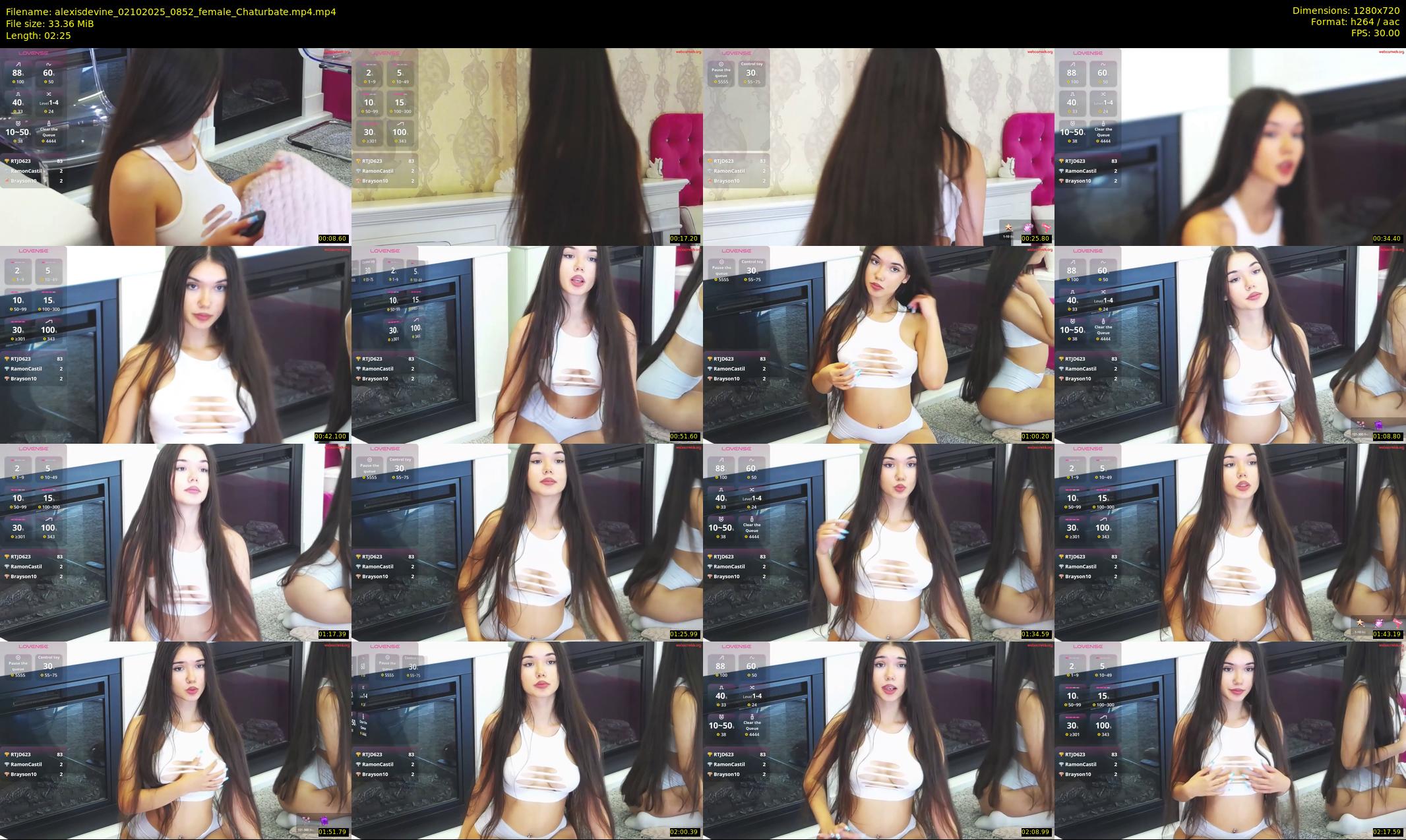 alexisdevine — 3 minute Chaturbate female cam show recording, 720p, Oct 2, 2025