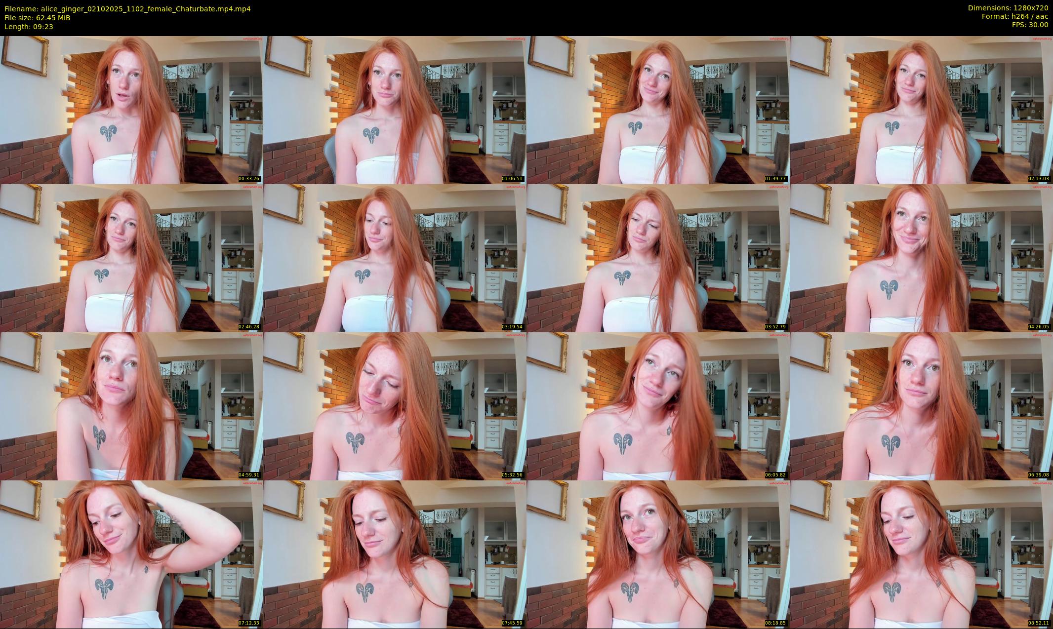 alice_ginger — 10 minute Chaturbate female cam show recording, 720p, Oct 2, 2025