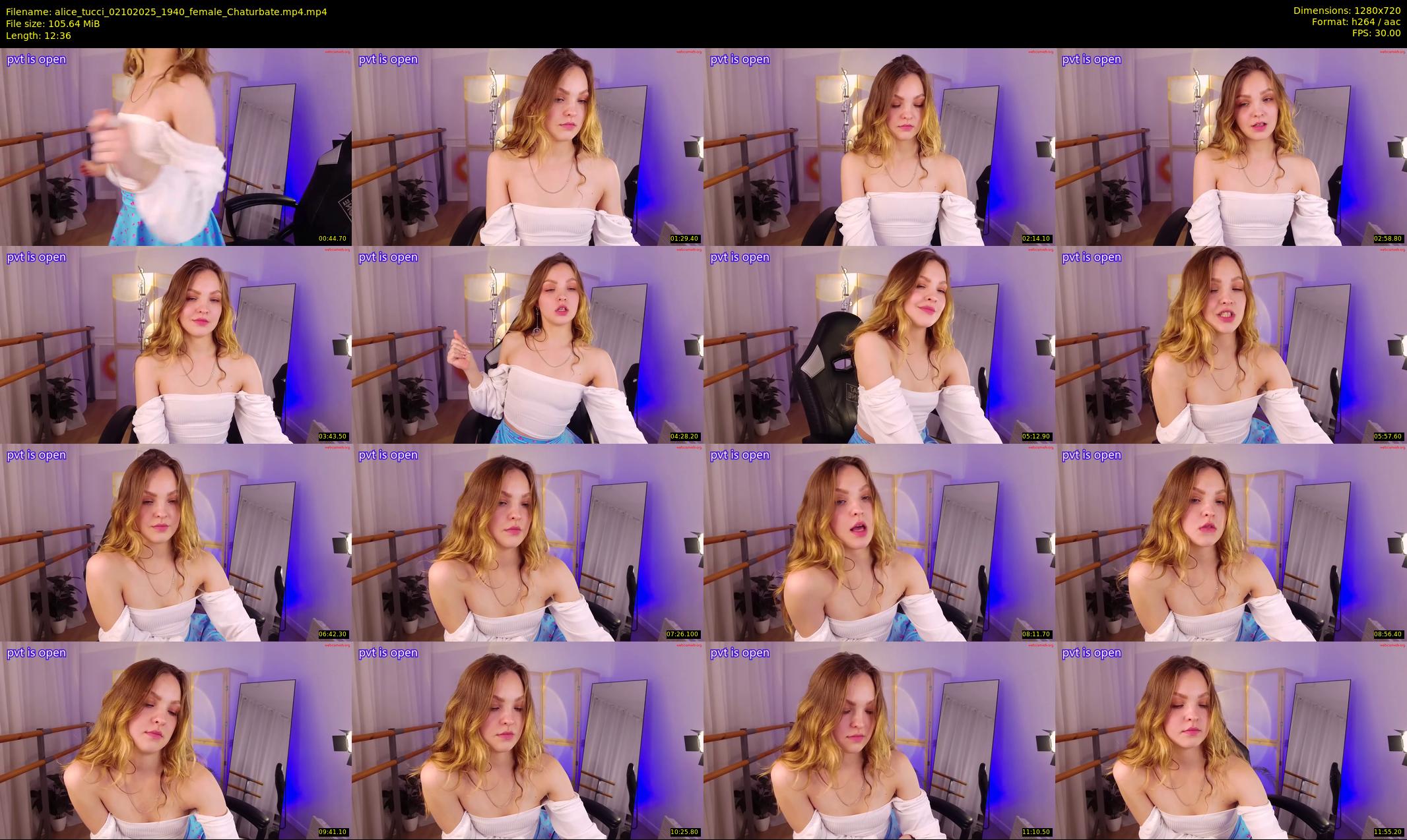 alice_tucci — 13 minute Chaturbate female cam show recording, 720p, Oct 2, 2025