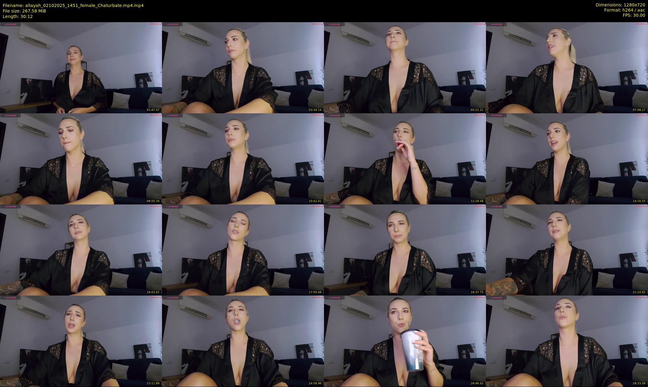 allayah — 31 minute Chaturbate female cam show recording, 720p, Oct 2, 2025