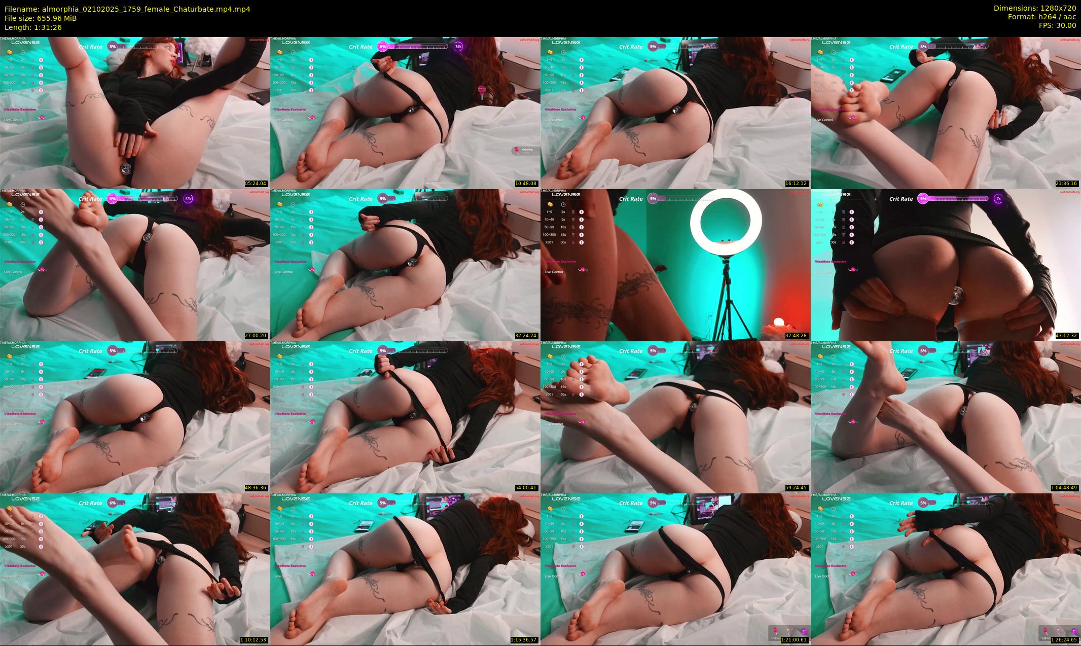 almorphia — 92 minute Chaturbate female cam show recording, 720p, Oct 2, 2025