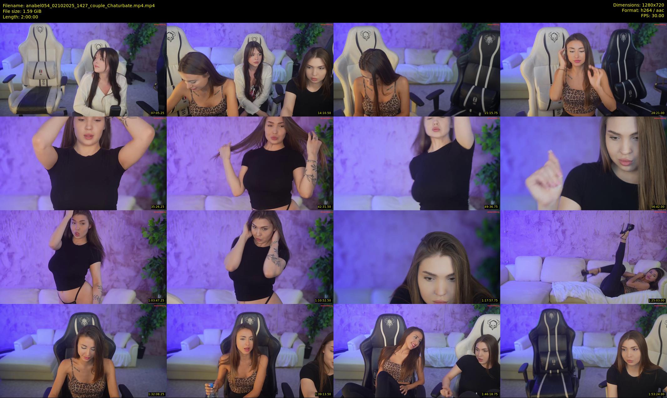 anabel054 — 120 minute Chaturbate female cam show recording, 720p, Oct 2, 2025