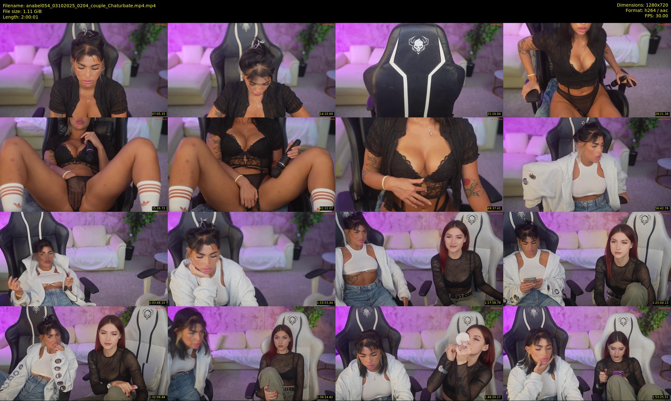anabel054 — 121 minute Chaturbate female cam show recording, 720p, Oct 3, 2025