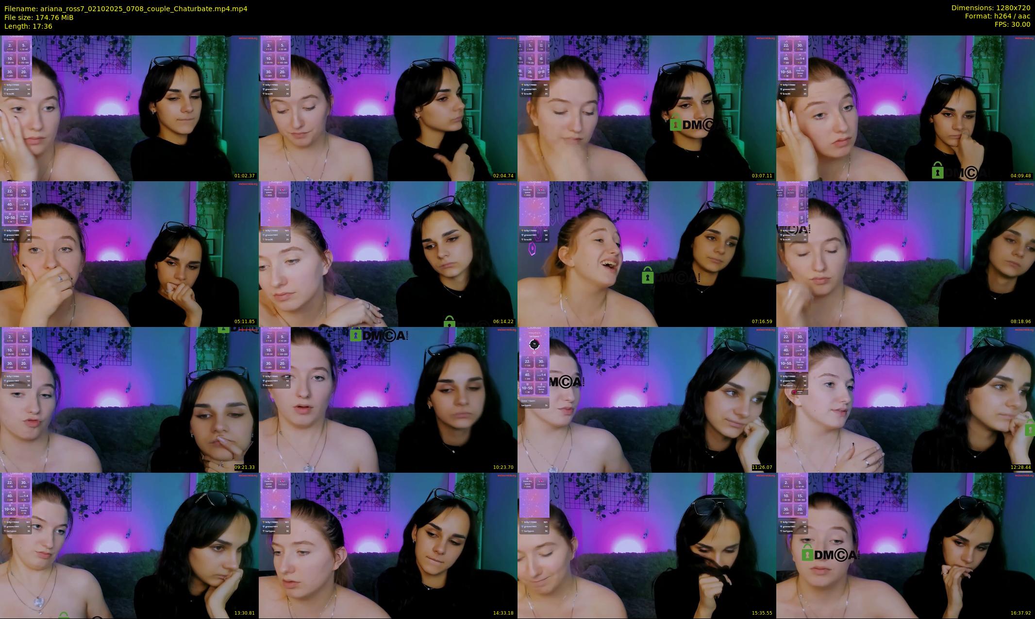ariana_ross7 — 18 minute Chaturbate couple cam show recording, 720p, Oct 2, 2025