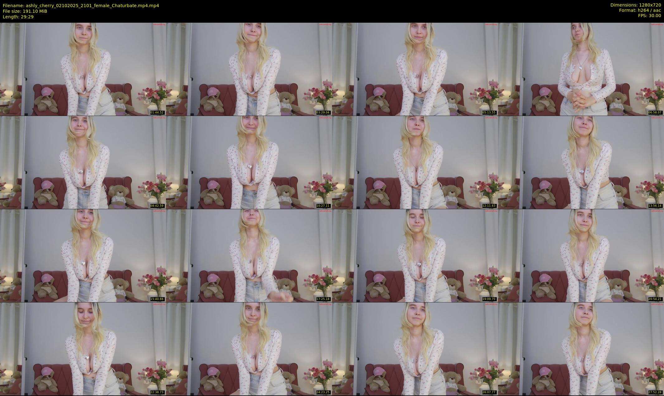 ashly_cherry — 30 minute Chaturbate female cam show recording, 720p, Oct 2, 2025