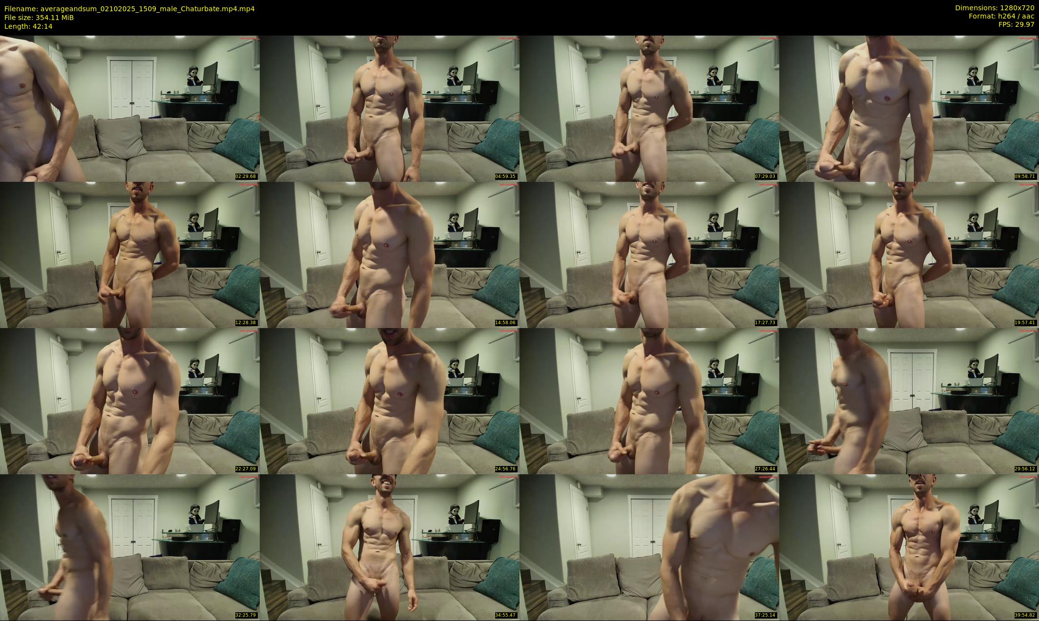 averageandsum — 43 minute Chaturbate male cam show recording, 720p, Oct 2, 2025