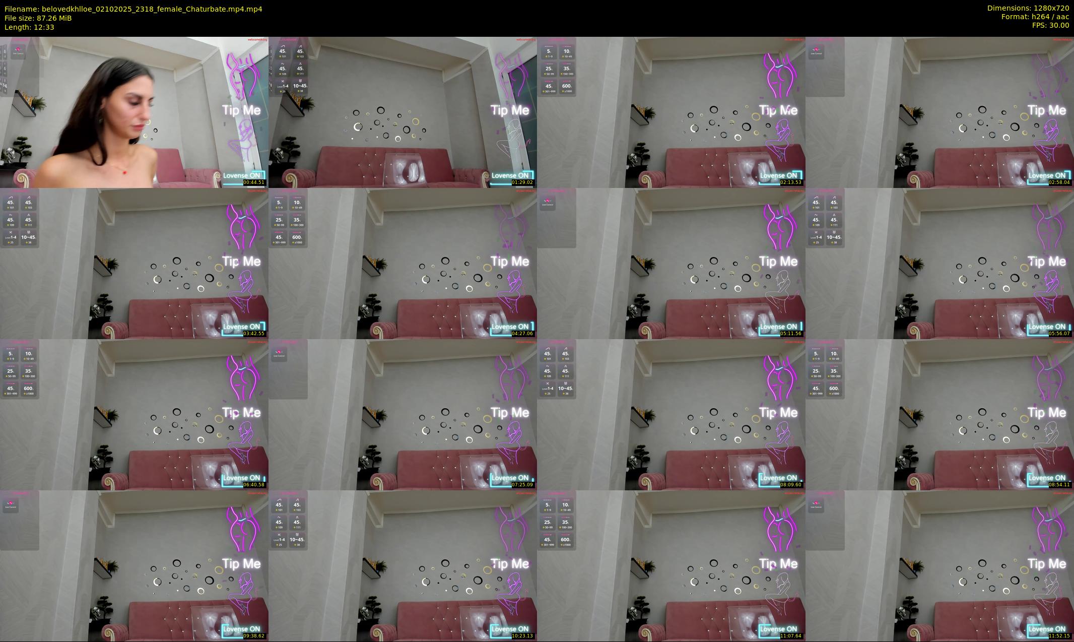 belovedkhlloe — 13 minute Chaturbate female cam show recording, 720p, Oct 2, 2025