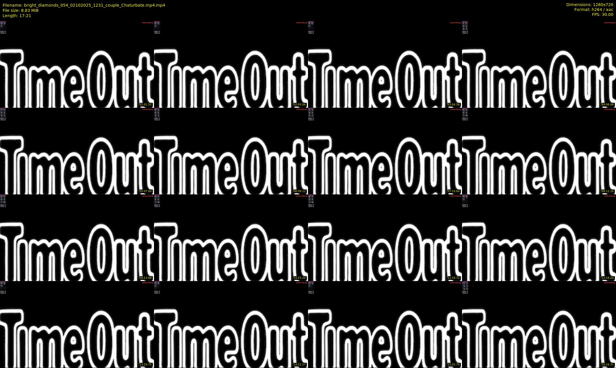 bright_diamonds_054 — 18 minute Chaturbate couple cam show recording, 720p, Oct 2, 2025