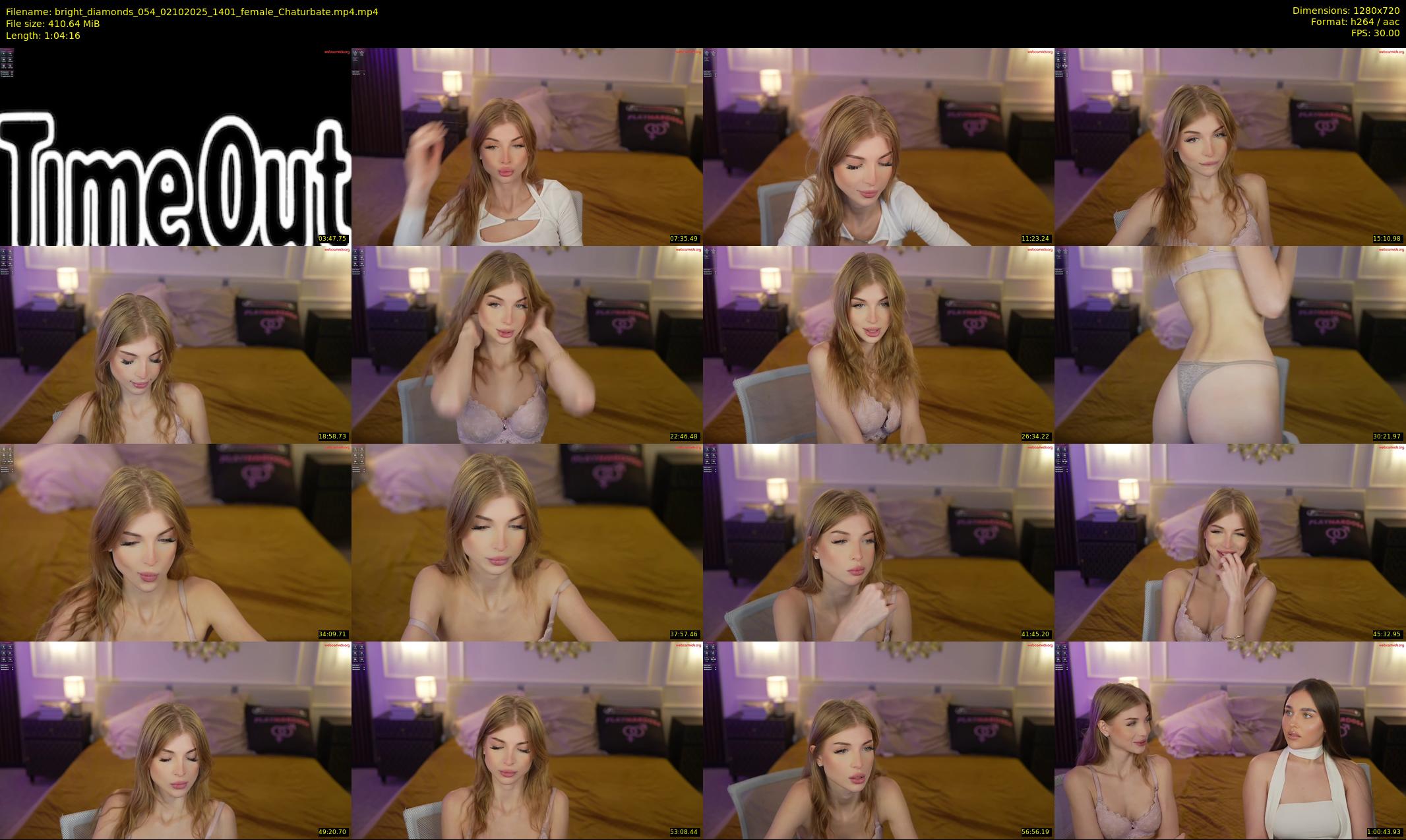 bright_diamonds_054 — 65 minute Chaturbate couple cam show recording, 720p, Oct 2, 2025