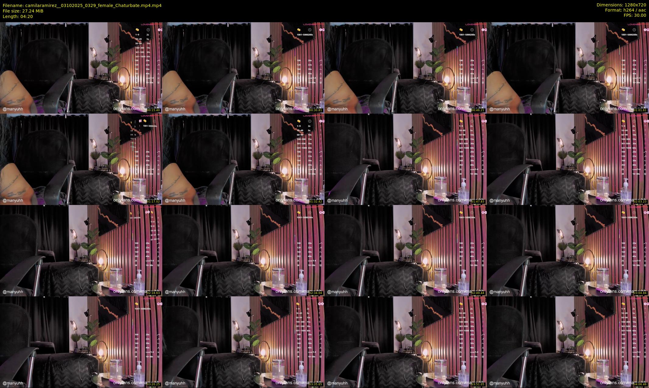 camilaramirez_ — 5 minute Chaturbate female cam show recording, 720p, Oct 3, 2025