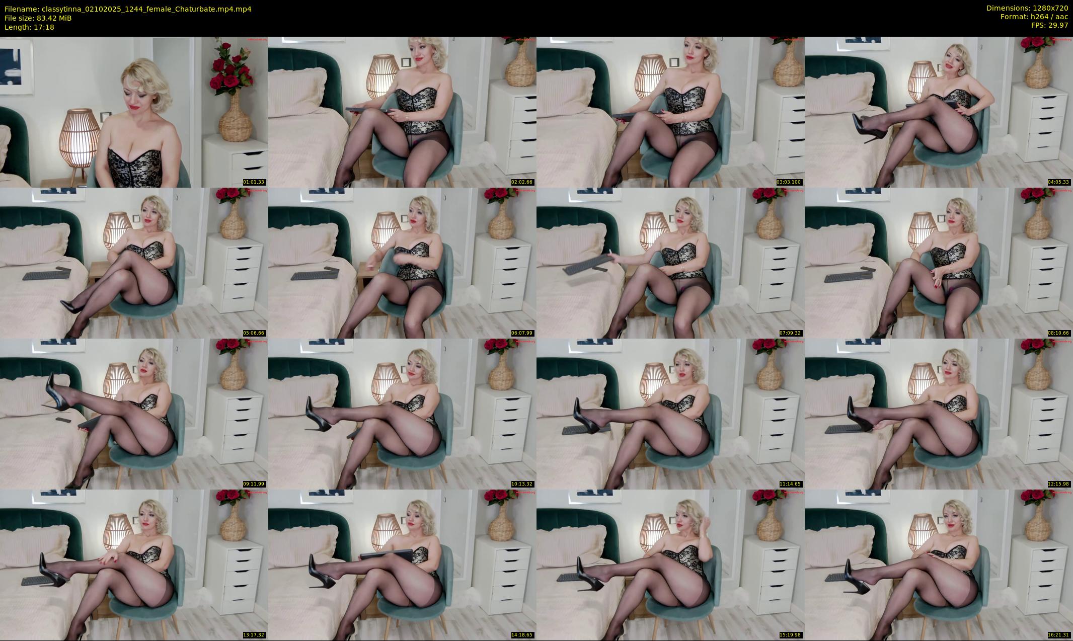 classytinna — 18 minute Chaturbate female cam show recording, 720p, Oct 2, 2025