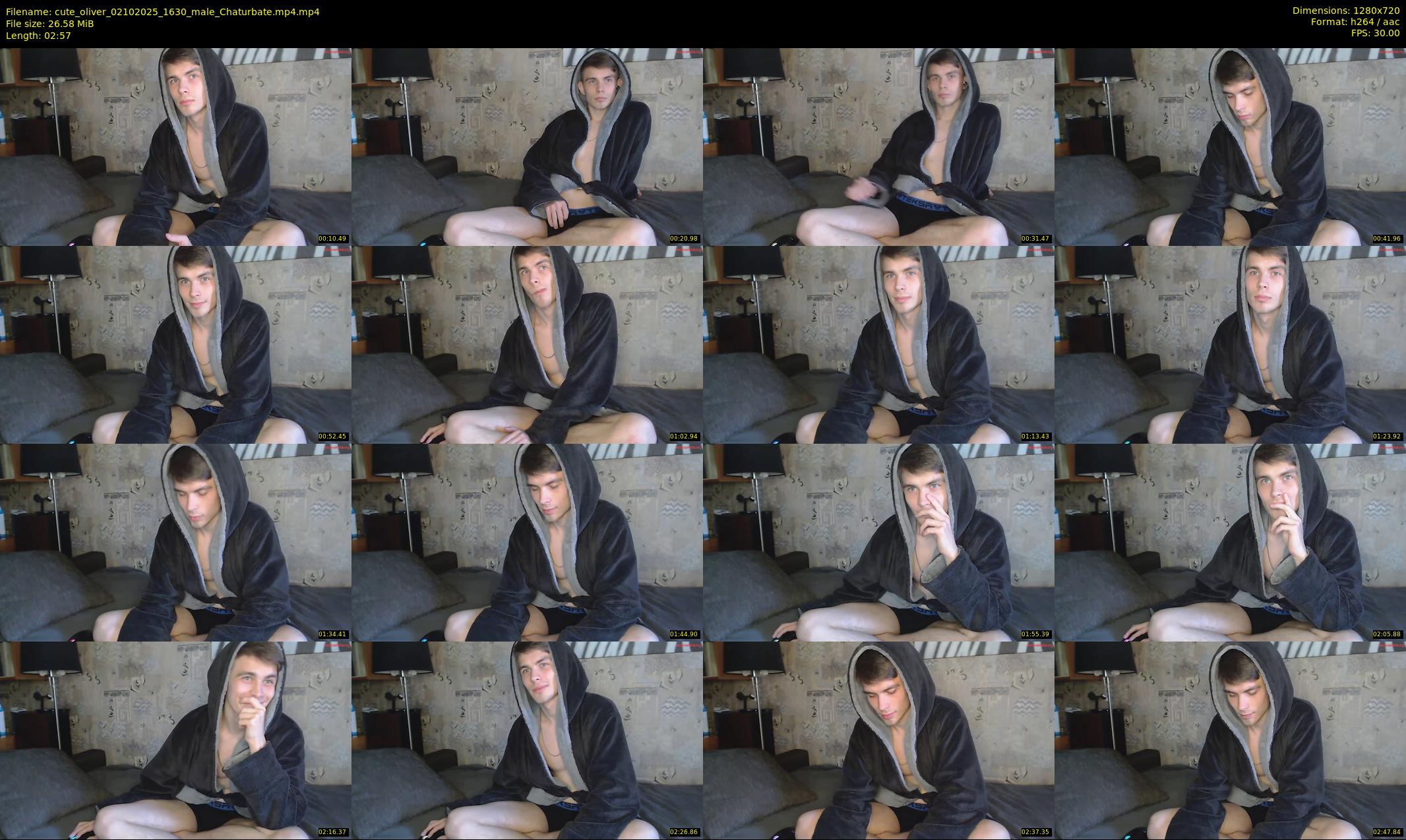 cute_oliver — 3 minute Chaturbate male cam show recording, 720p, Oct 2, 2025