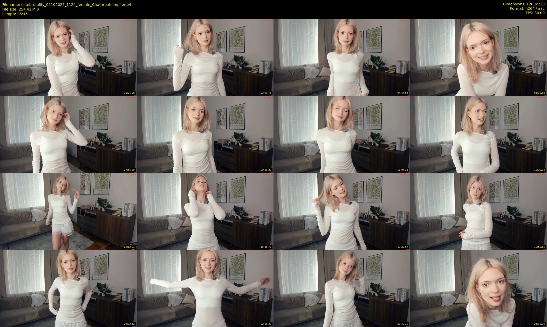 cutebrutality — 27 minute Chaturbate female cam show recording, 720p, Oct 2, 2025