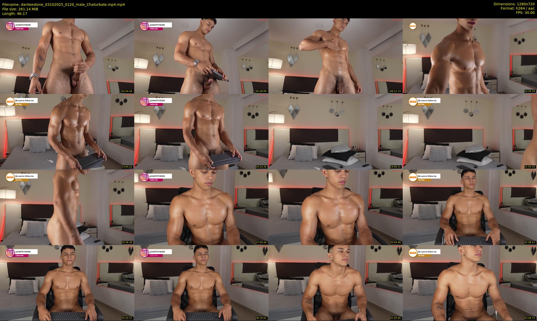 danteestone — 47 minute Chaturbate male cam show recording, 720p, Oct 3, 2025