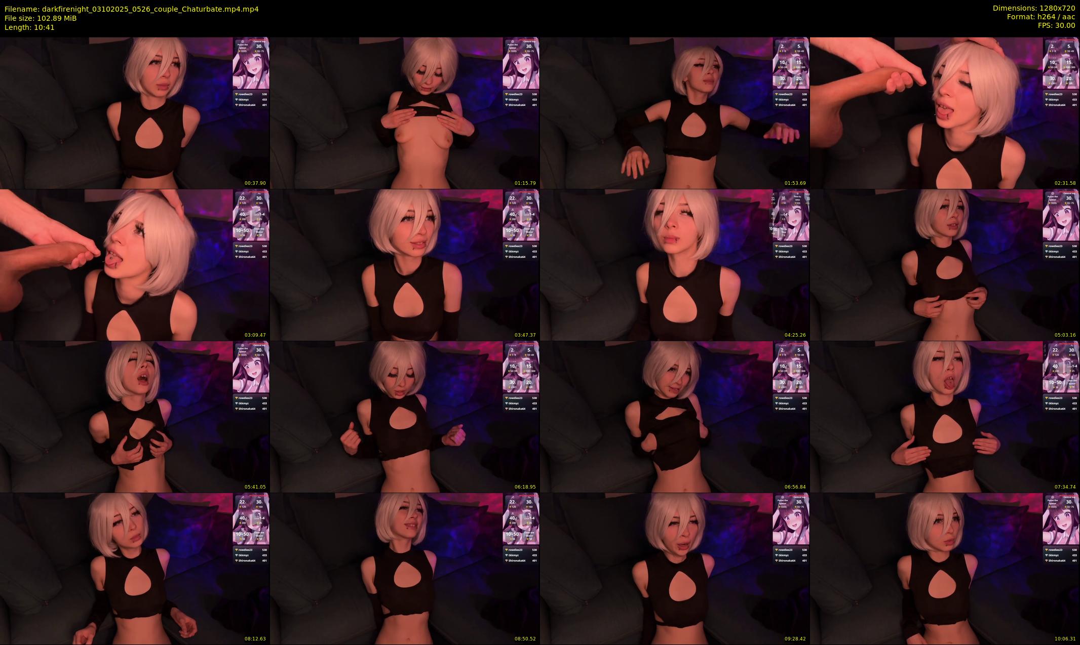 darkfirenight — 11 minute Chaturbate couple cam show recording, 720p, Oct 3, 2025