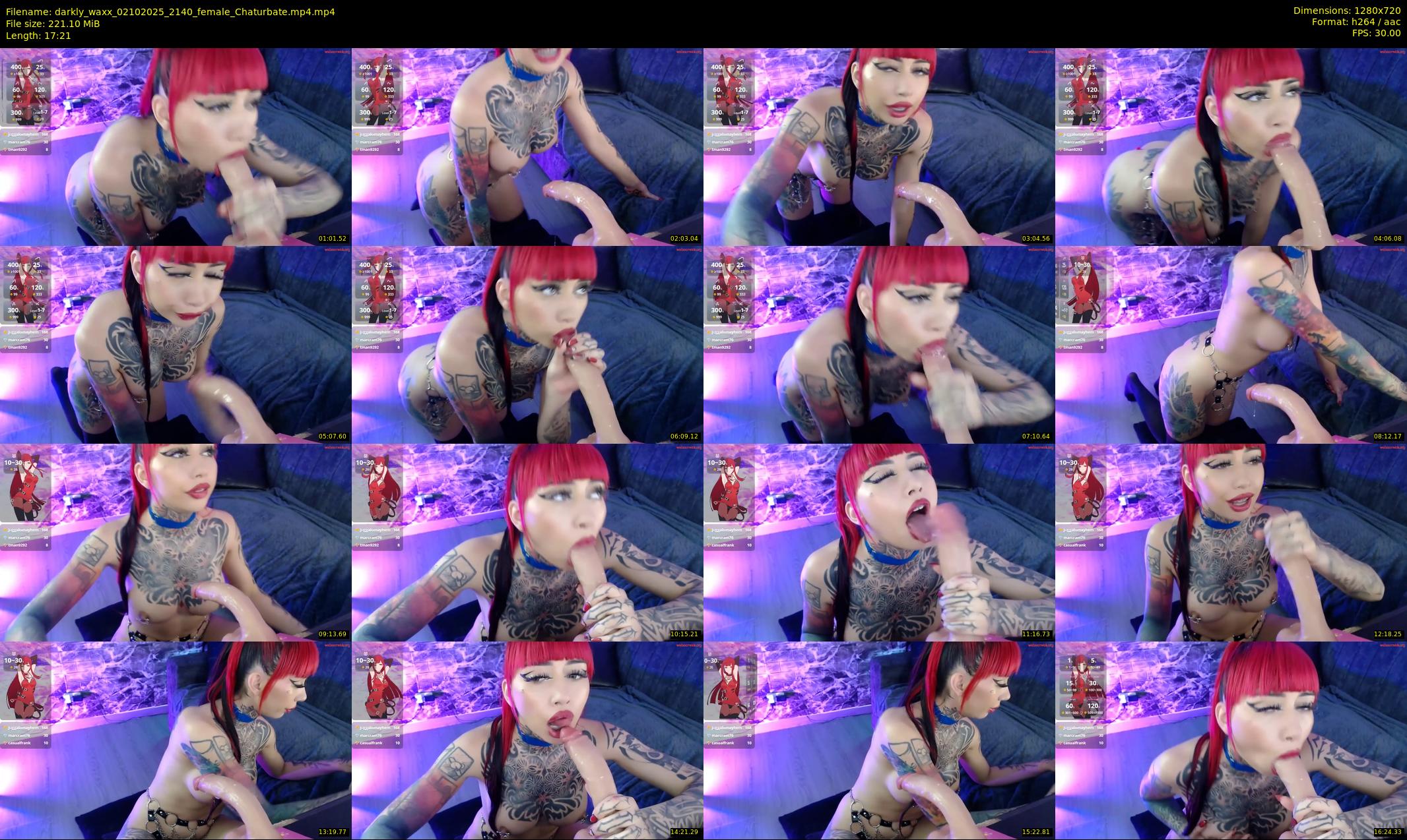 darkly_waxx — 18 minute Chaturbate female cam show recording, 720p, Oct 2, 2025