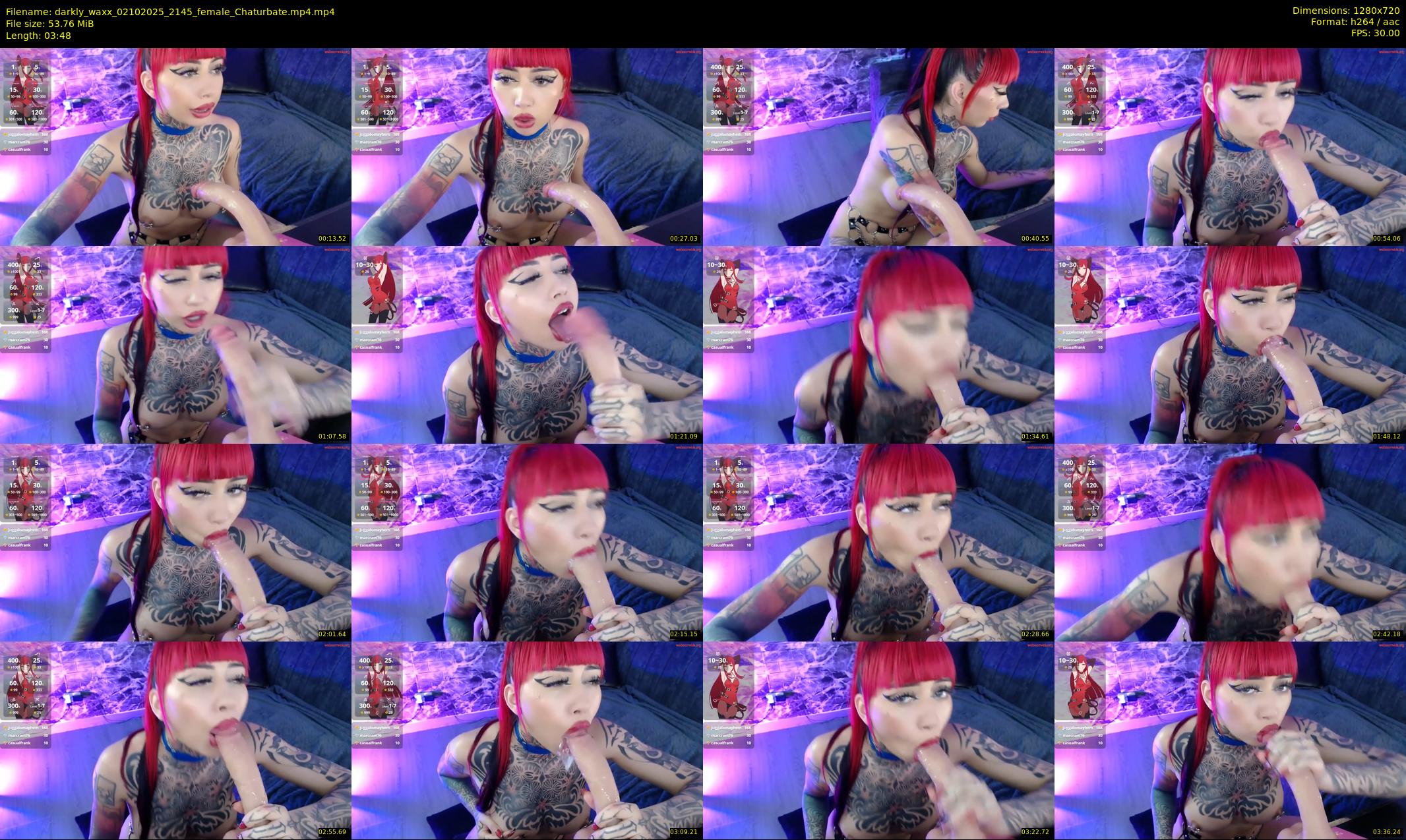darkly_waxx — 4 minute Chaturbate female cam show recording, 720p, Oct 2, 2025